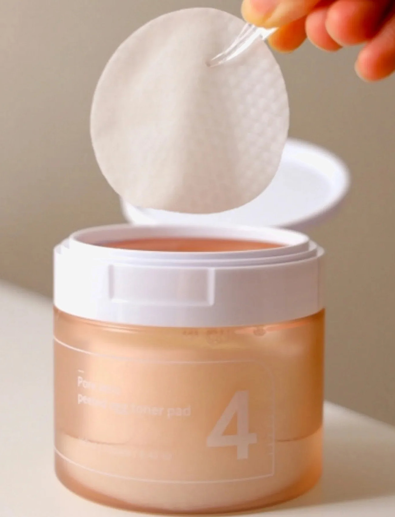 Numbuzin - No.4 Pore Zero Peeled Egg Toner Pad - toner pads - clear - 2