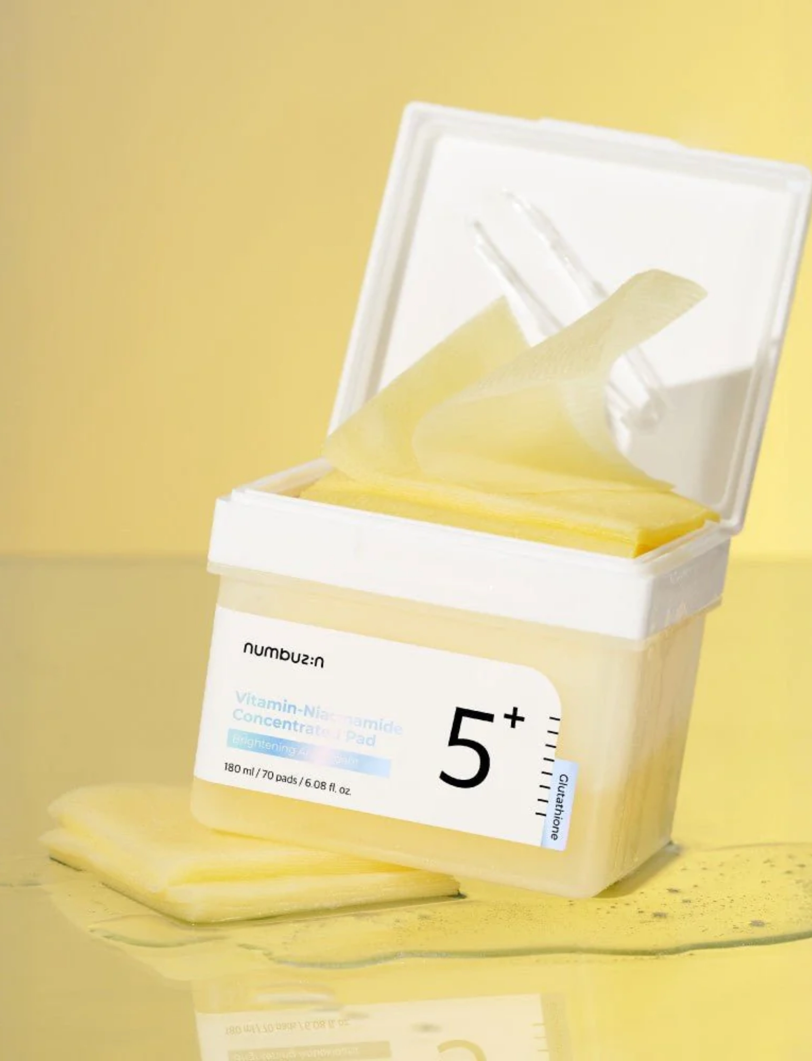Numbuzin - No.5 Vitamin-Niacinamide Concentrated Pad - toner pads - clear - 4