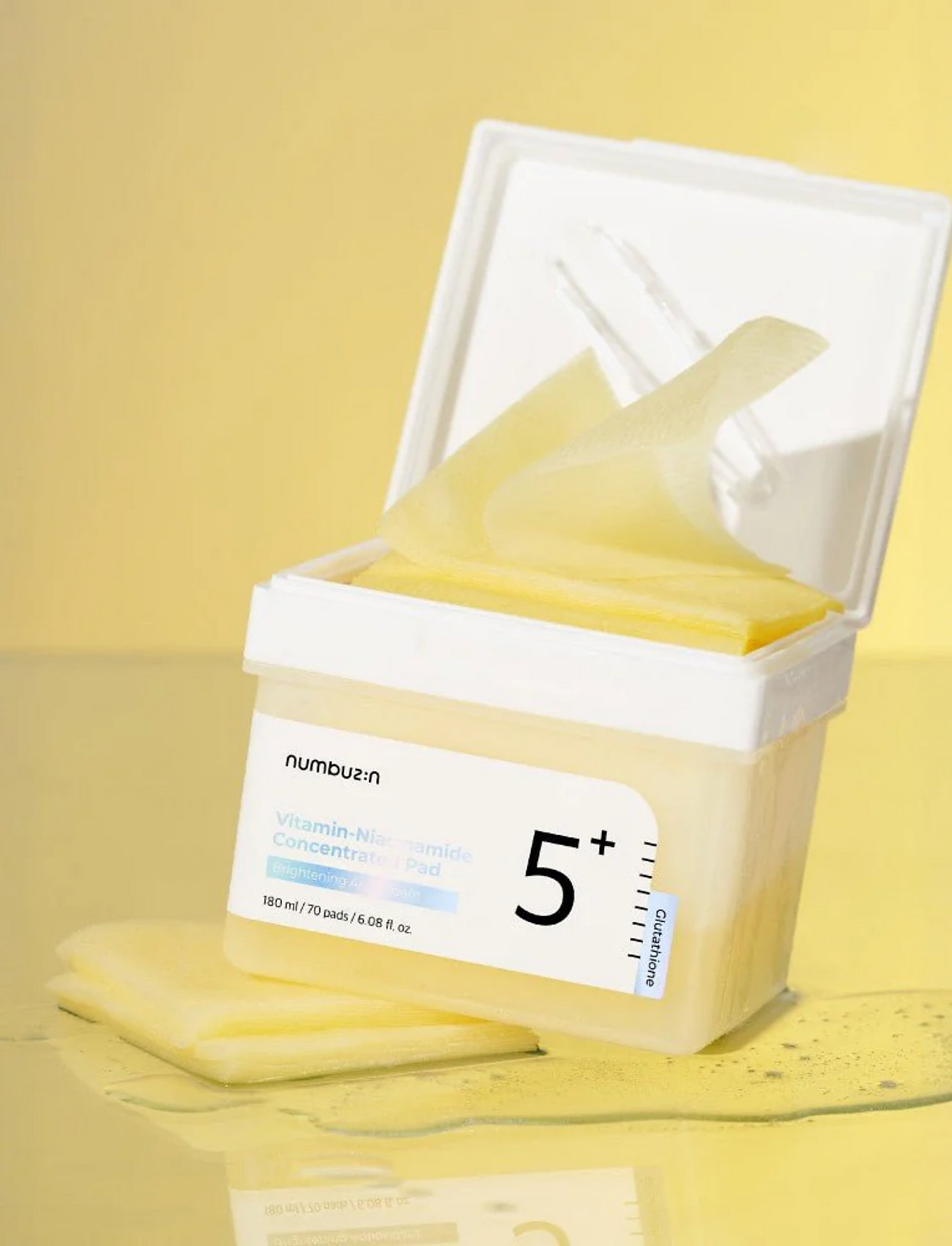 Numbuzin - No.5 Vitamin-Niacinamide Concentrated Pad - toner pads - clear - 3