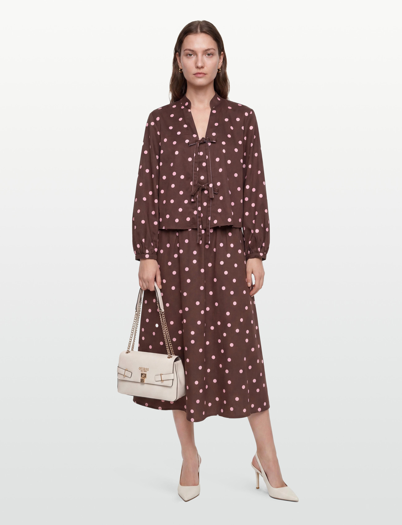 Nümph Nusine Tie Shirt - Brown - 34