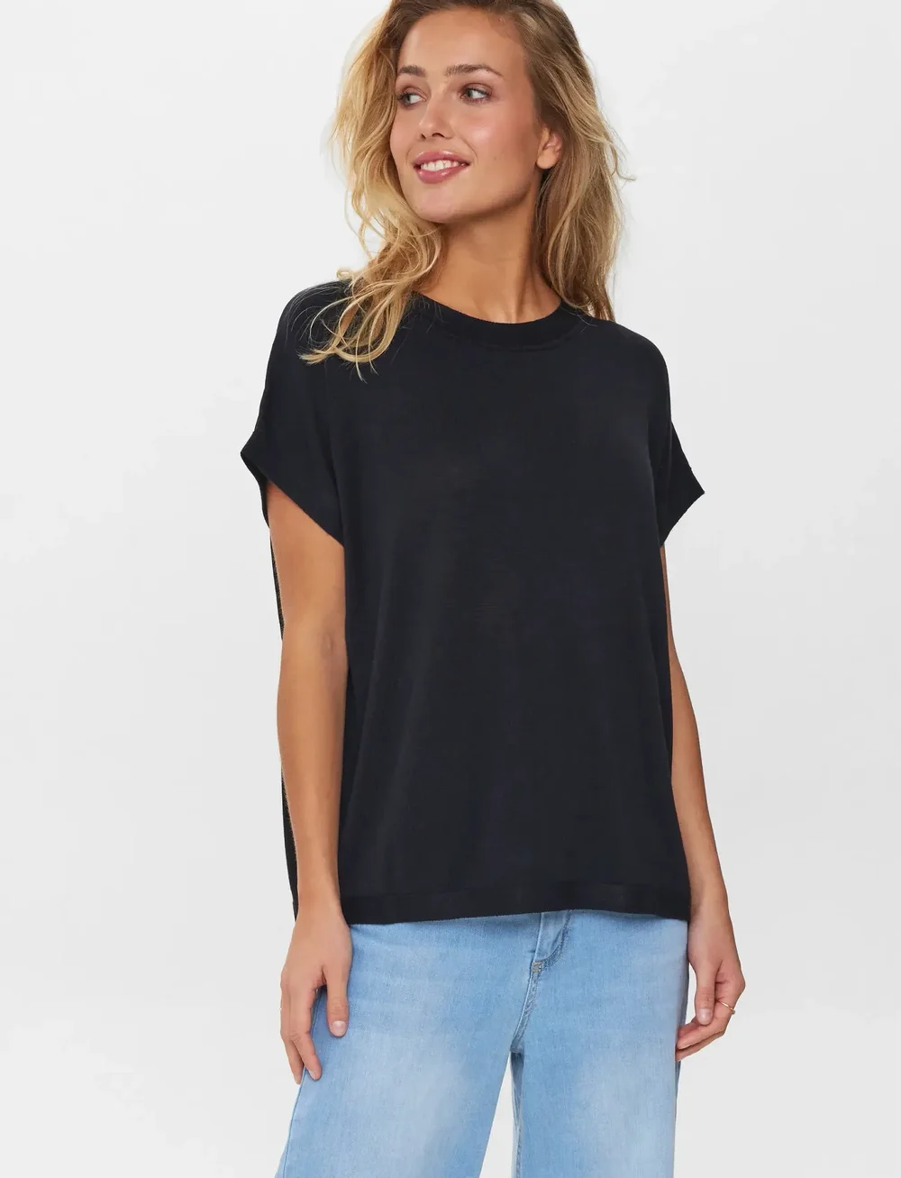 Nümph - NUDARLENE PULLOVER - NOOS - strikkegensere - caviar - 2