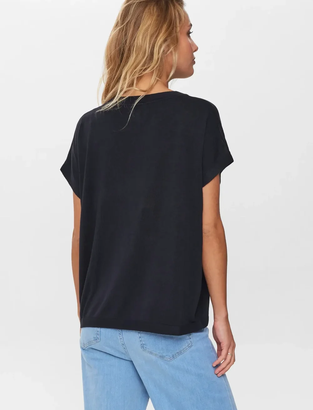 Nümph - NUDARLENE PULLOVER - NOOS - strikkegensere - caviar - 3