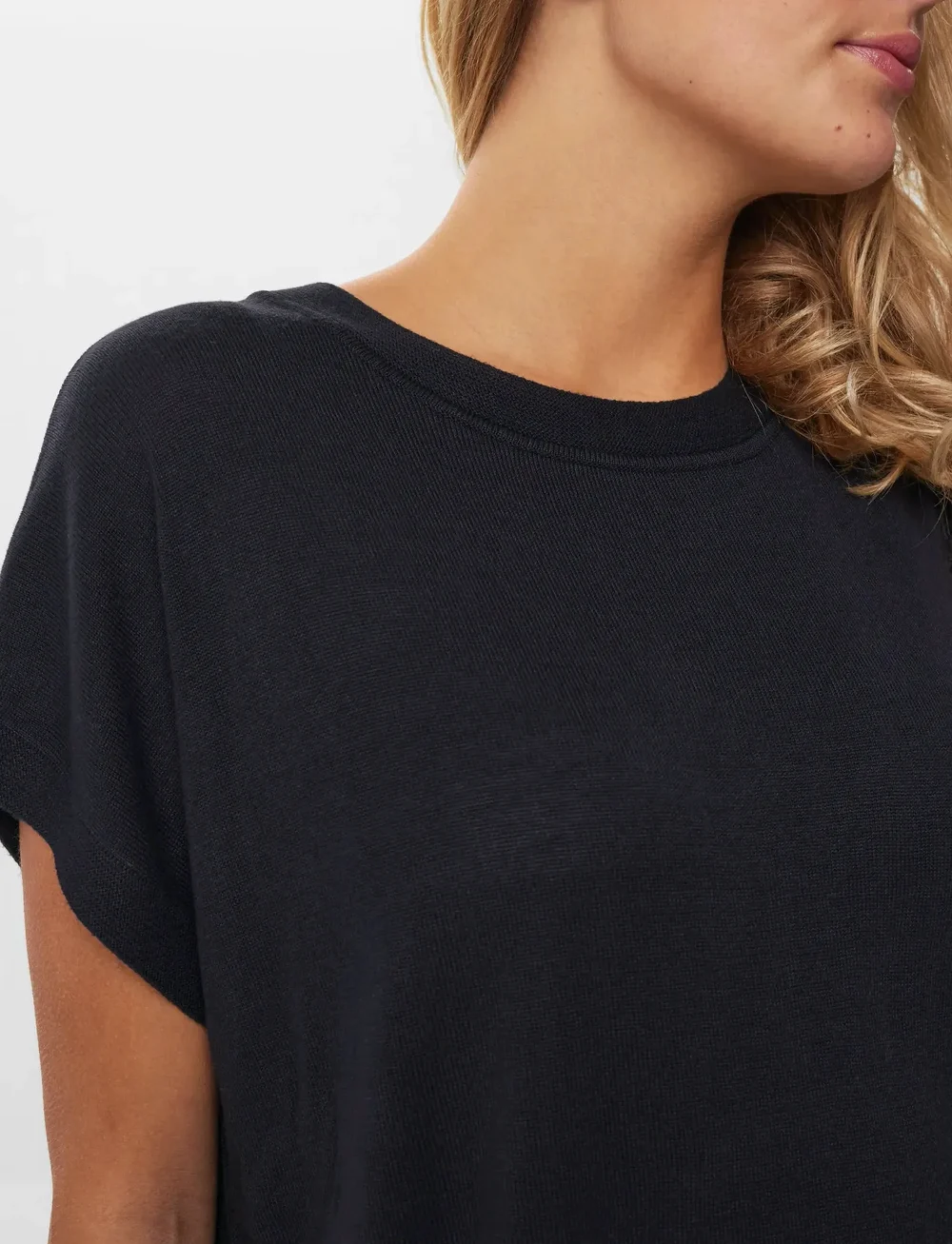 Nümph - NUDARLENE PULLOVER - NOOS - strikkegensere - caviar - 5