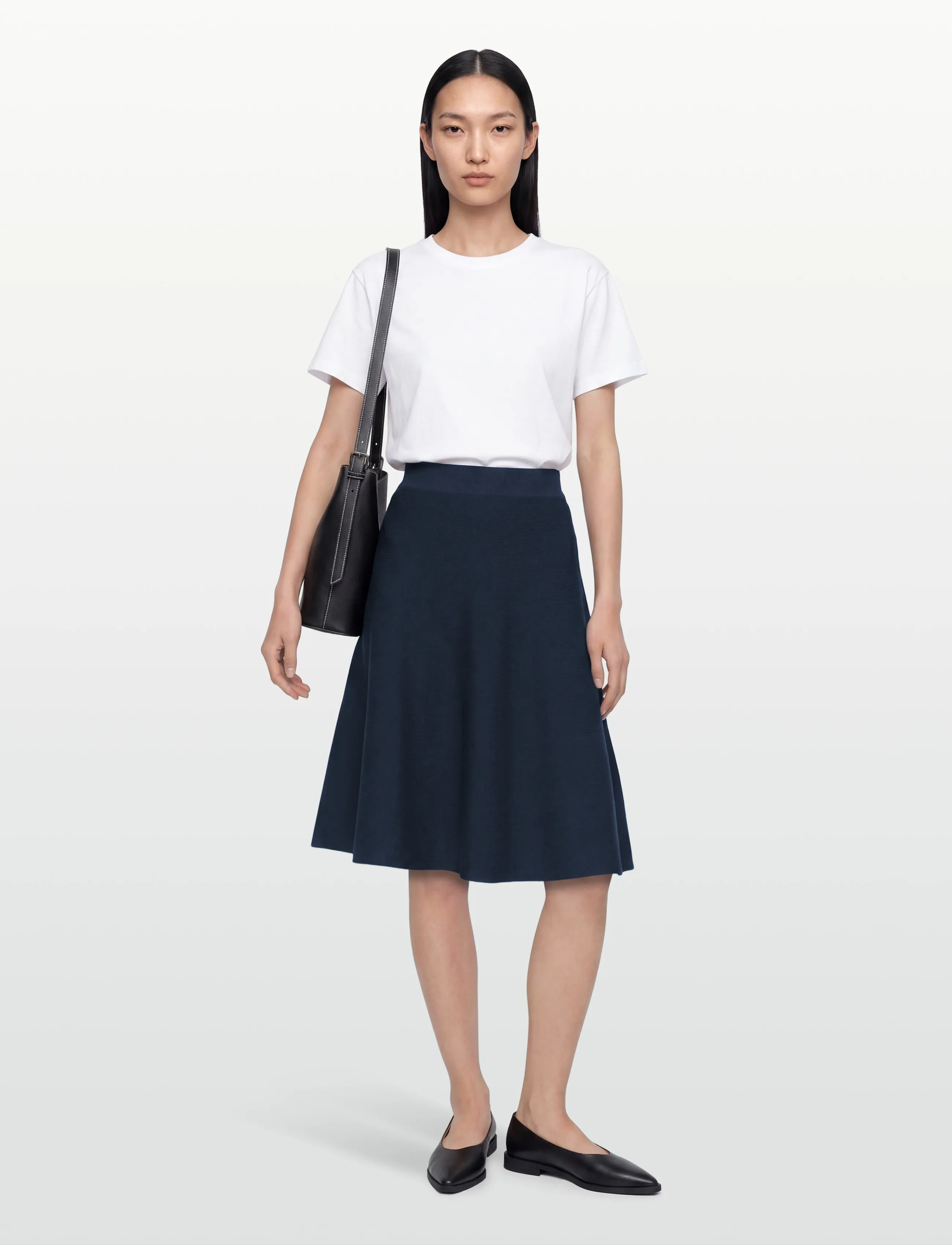 Nümph - NULILLYPILLY SKIRT - midi-röcke - dark sapphire - 0