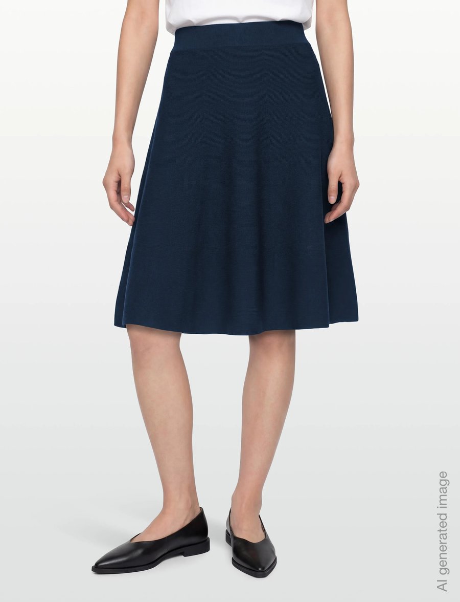 Nümph - NULILLYPILLY SKIRT - strikkede nederdele - dark sapphire - 3