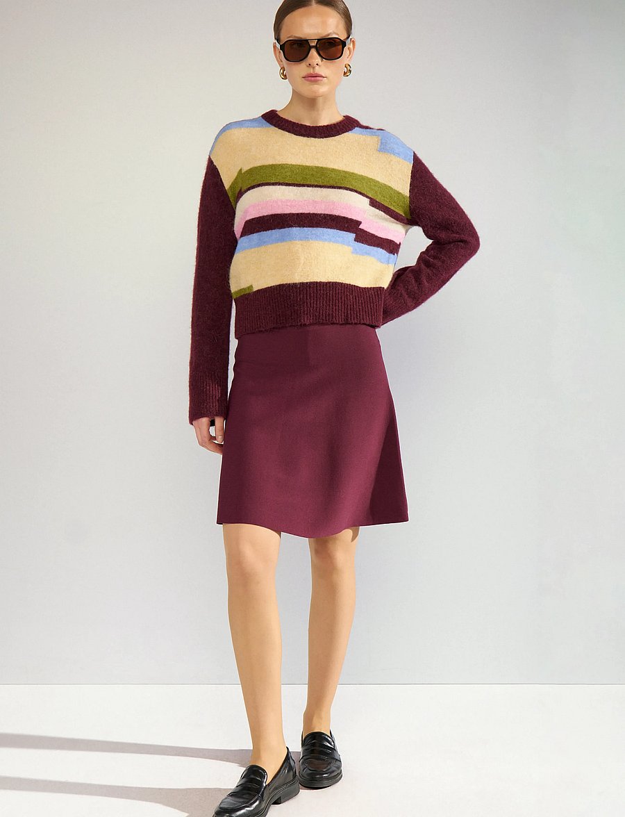 Nümph - NULILLYPILLY SKIRT - strickröcke - fig - 0