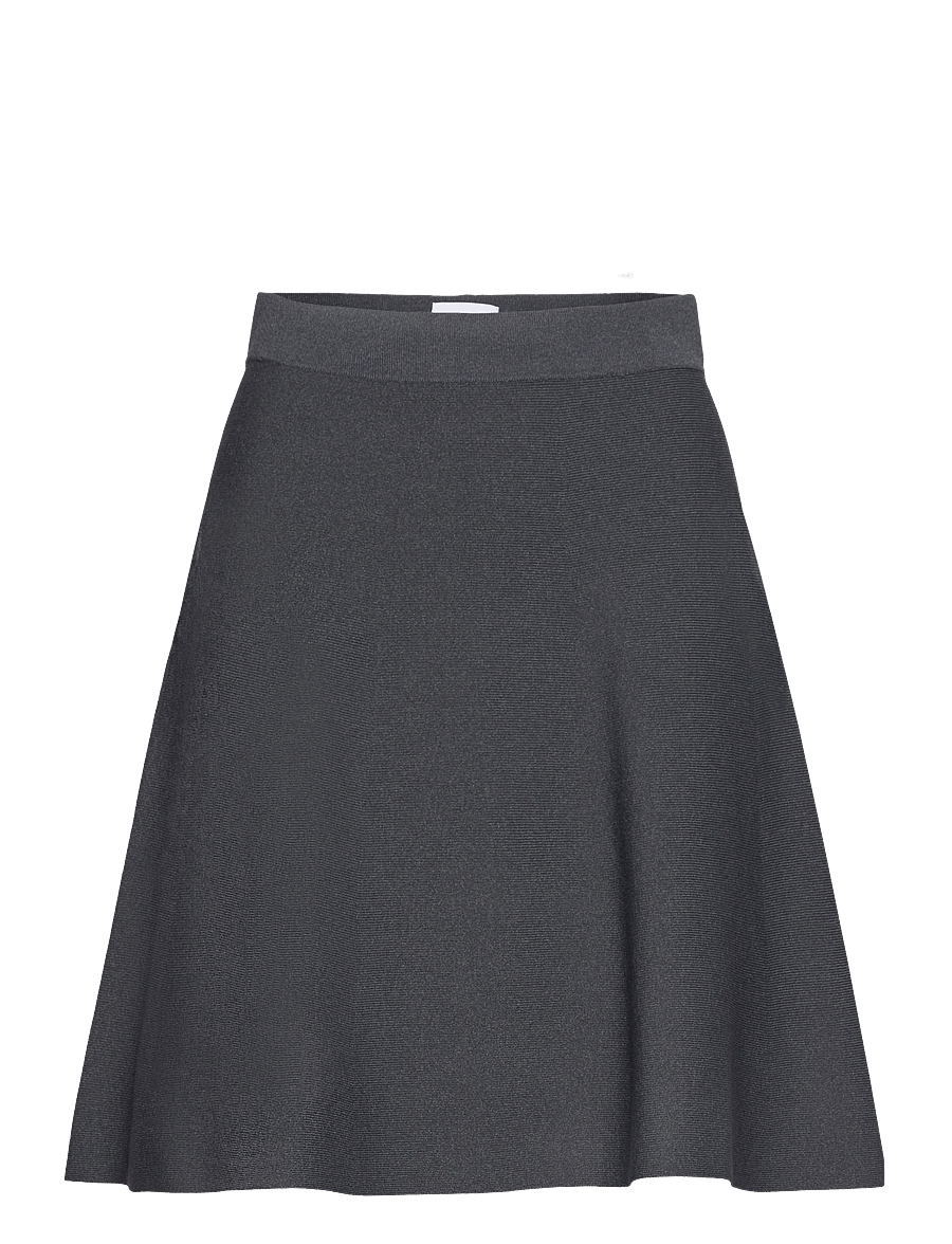 Nümph - NULILLYPILLY SKIRT - stickade kjolar - granit grey mel - 0