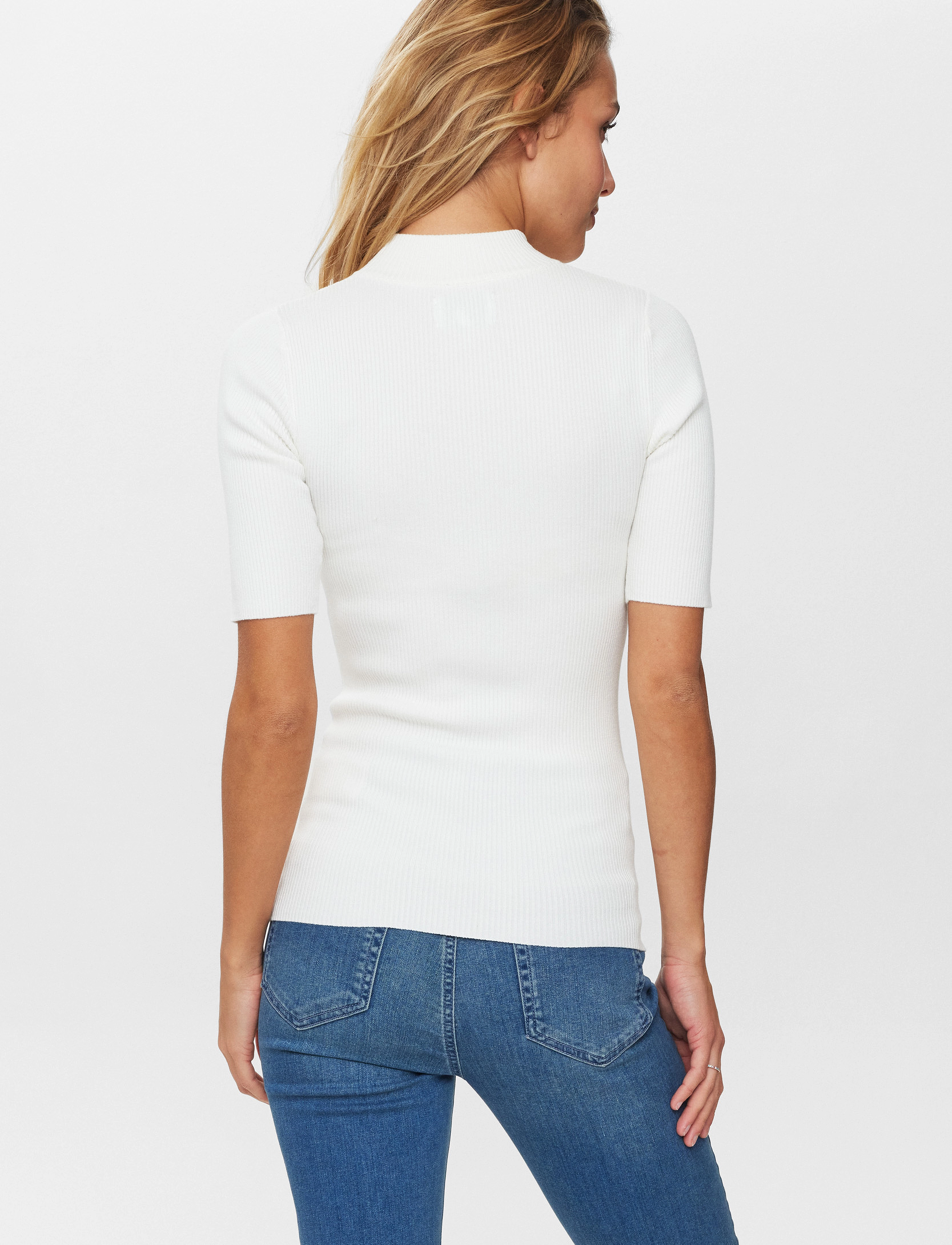 Nümph - NUBIA SS PULLOVER - pullover - cloud dancer - 3