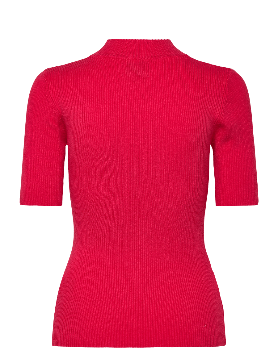 Nümph - NUBIA SS PULLOVER - NOOS - striktrøjer - geranium - 1