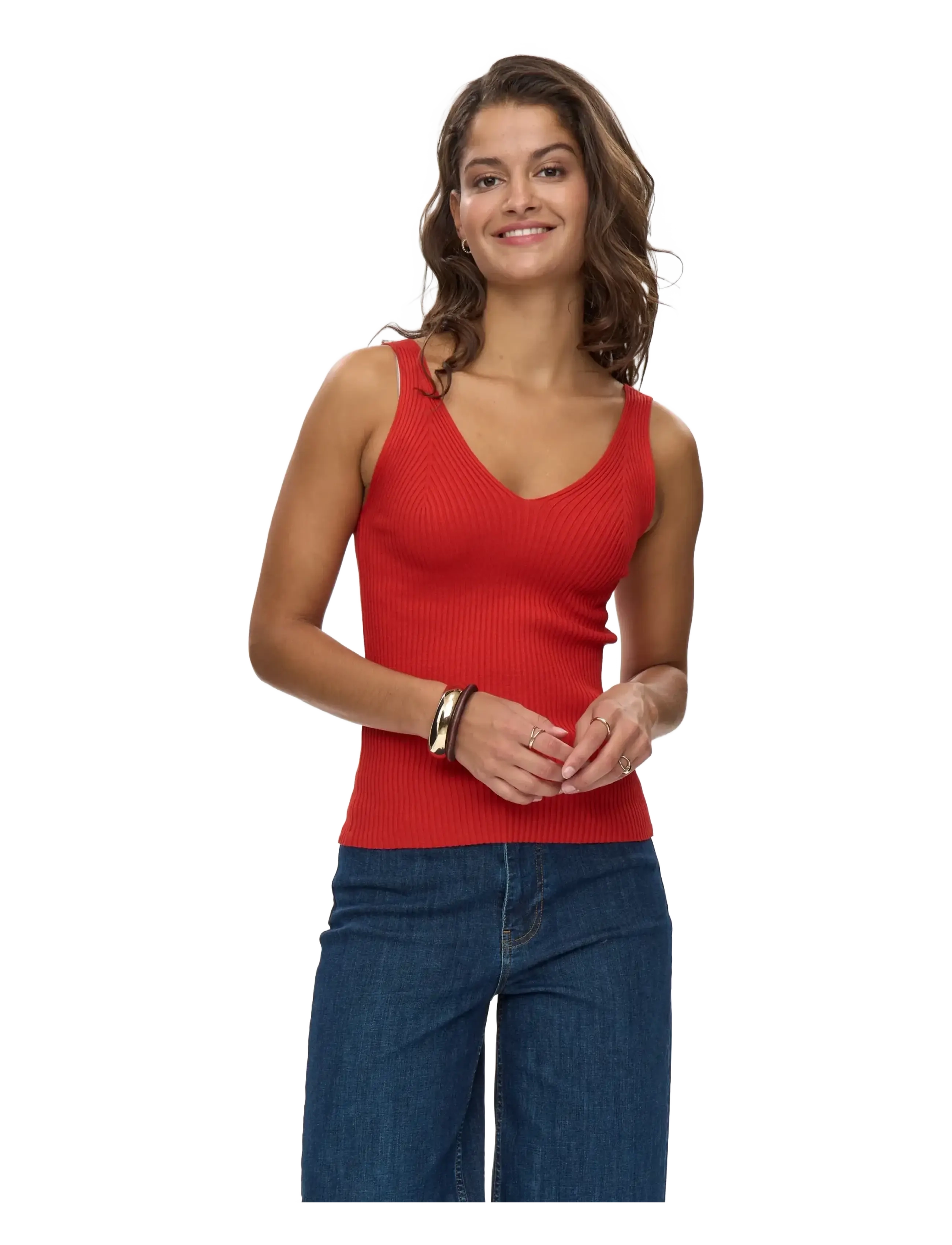 Nümph NUCERYS TOP - T-shirts & tops - ADRENALINE RUSH / red