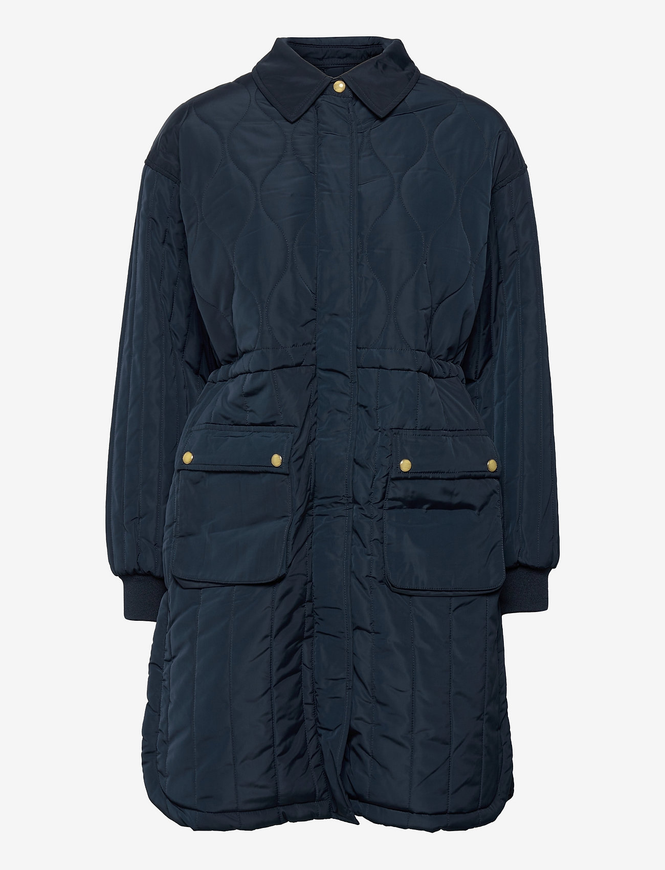 Nümph - NUCOLOMBIA LONG JACKET - overtøj - dark sapphire - 0
