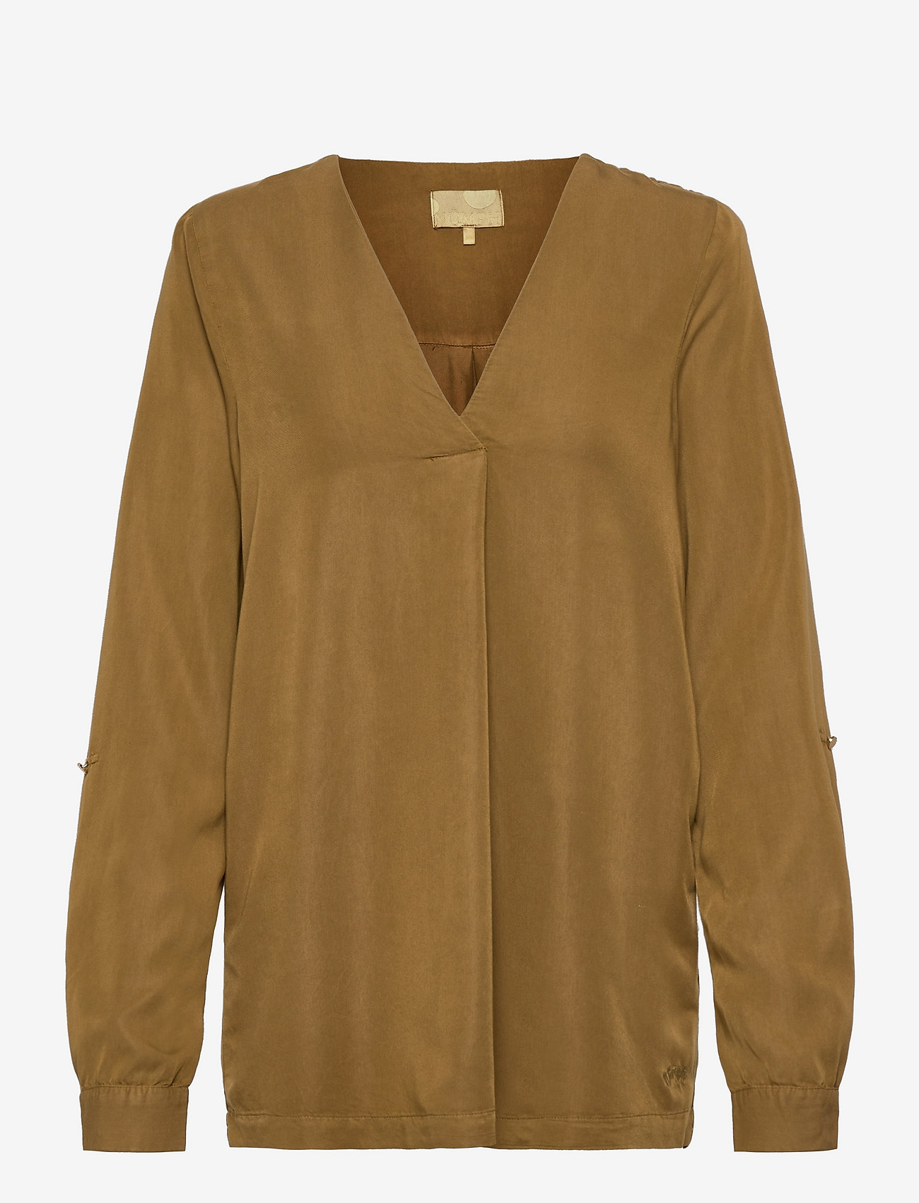 Nümph - NUCOE BLOUSE - long-sleeved blouses - breen - 0