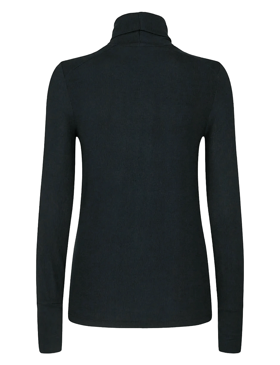 Nümph - NUBOWIE ROLLNECK RIB - pikéer - caviar - 1