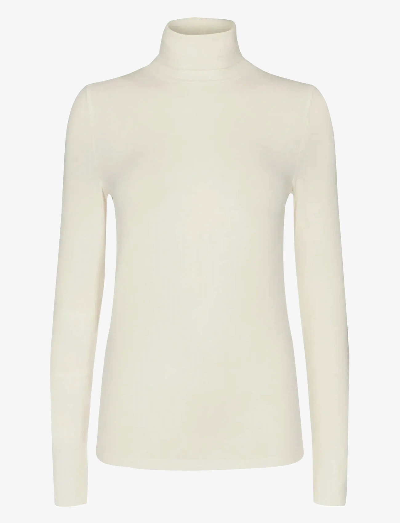 Nümph - NUBOWIE ROLLNECK RIB - poloshirts - cloud dancer - 0