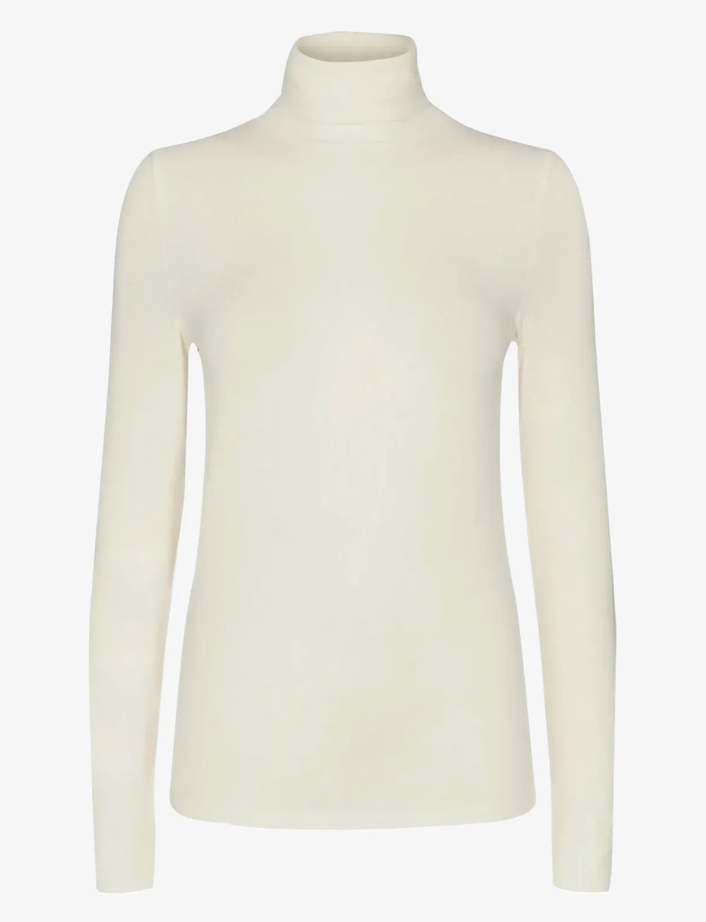 Nümph - NUBOWIE ROLLNECK RIB - NOOS - pikéer - cloud dancer - 0