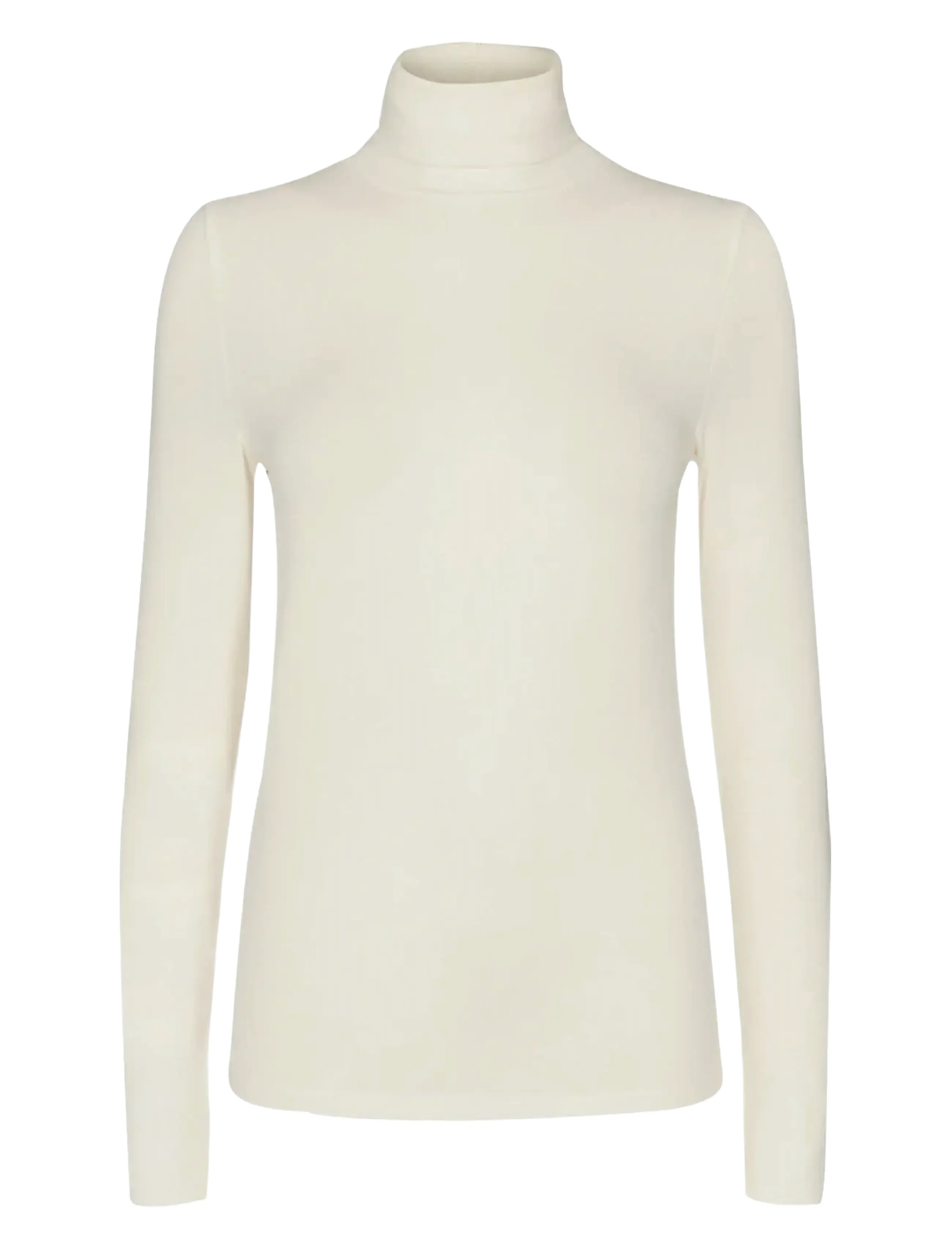 Nümph NUBOWIE ROLLNECK RIB - T-shirts & Toppe - CLOUD DANCER / white