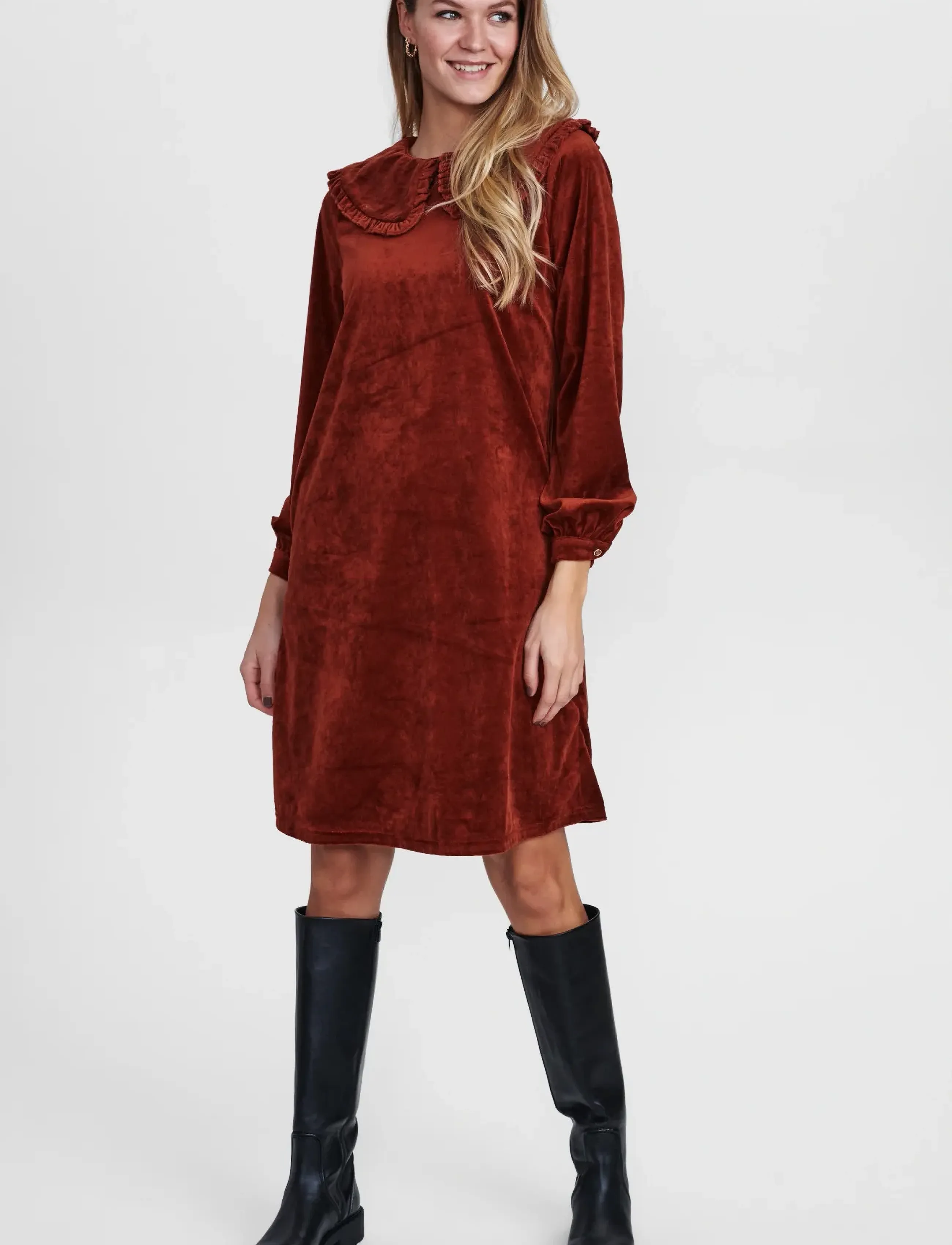 Nümph - NUBELENDA DRESS - stuttir kjólar - barn red - 4