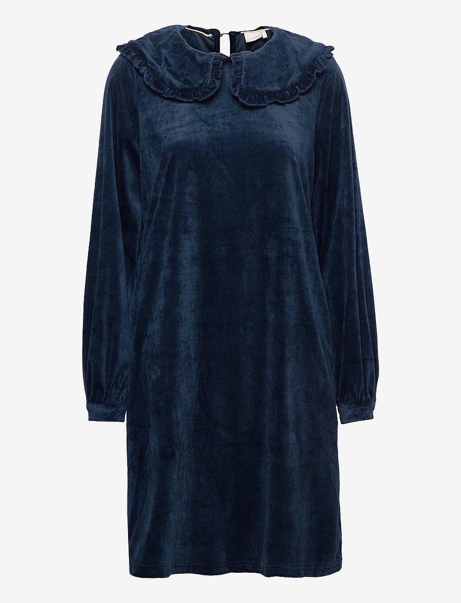 Nümph - NUBELENDA DRESS - kurze kleider - dark sapphire - 0