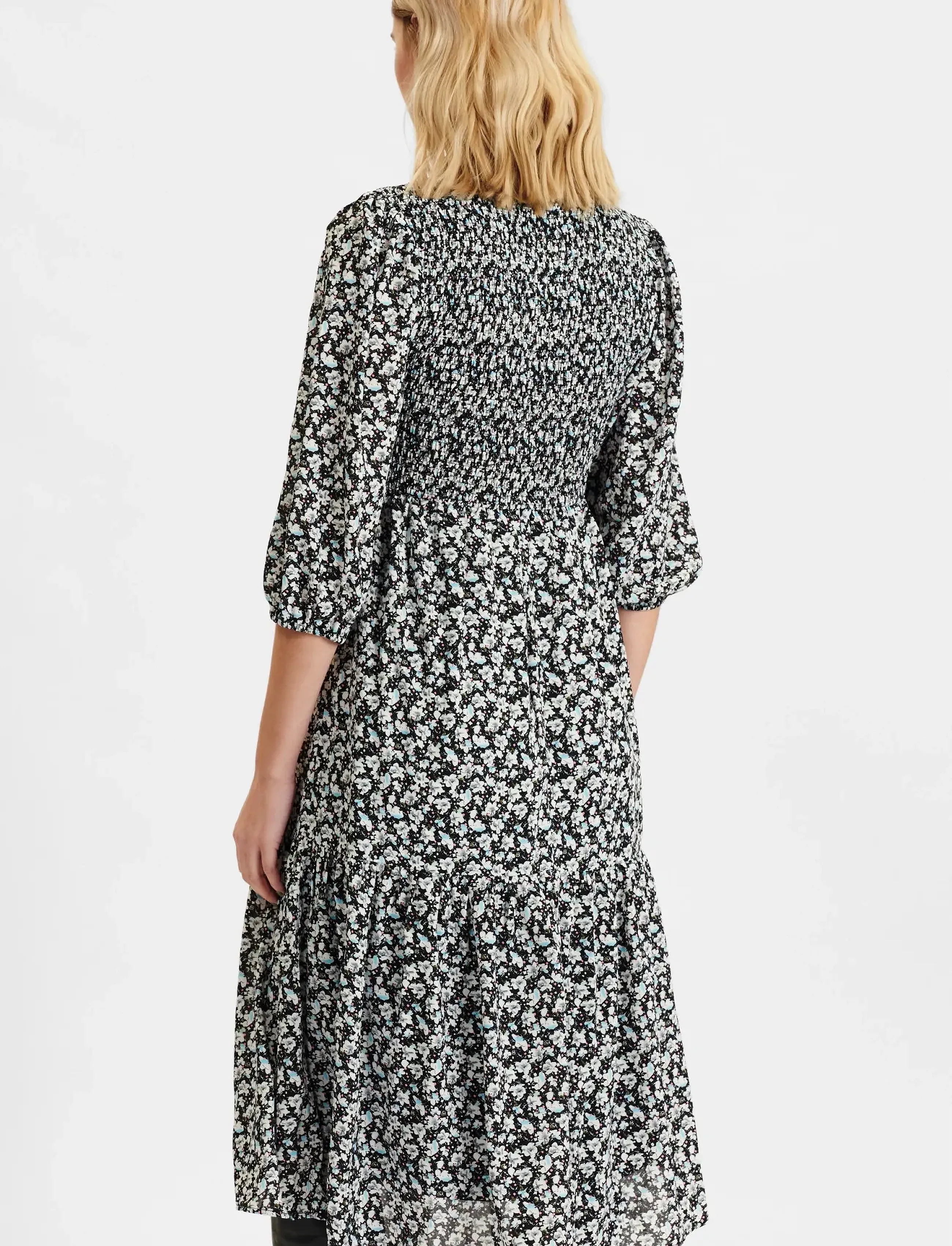 Nümph - NUCALTUMINE DRESS S/S - midi kjoler - caviar - 3
