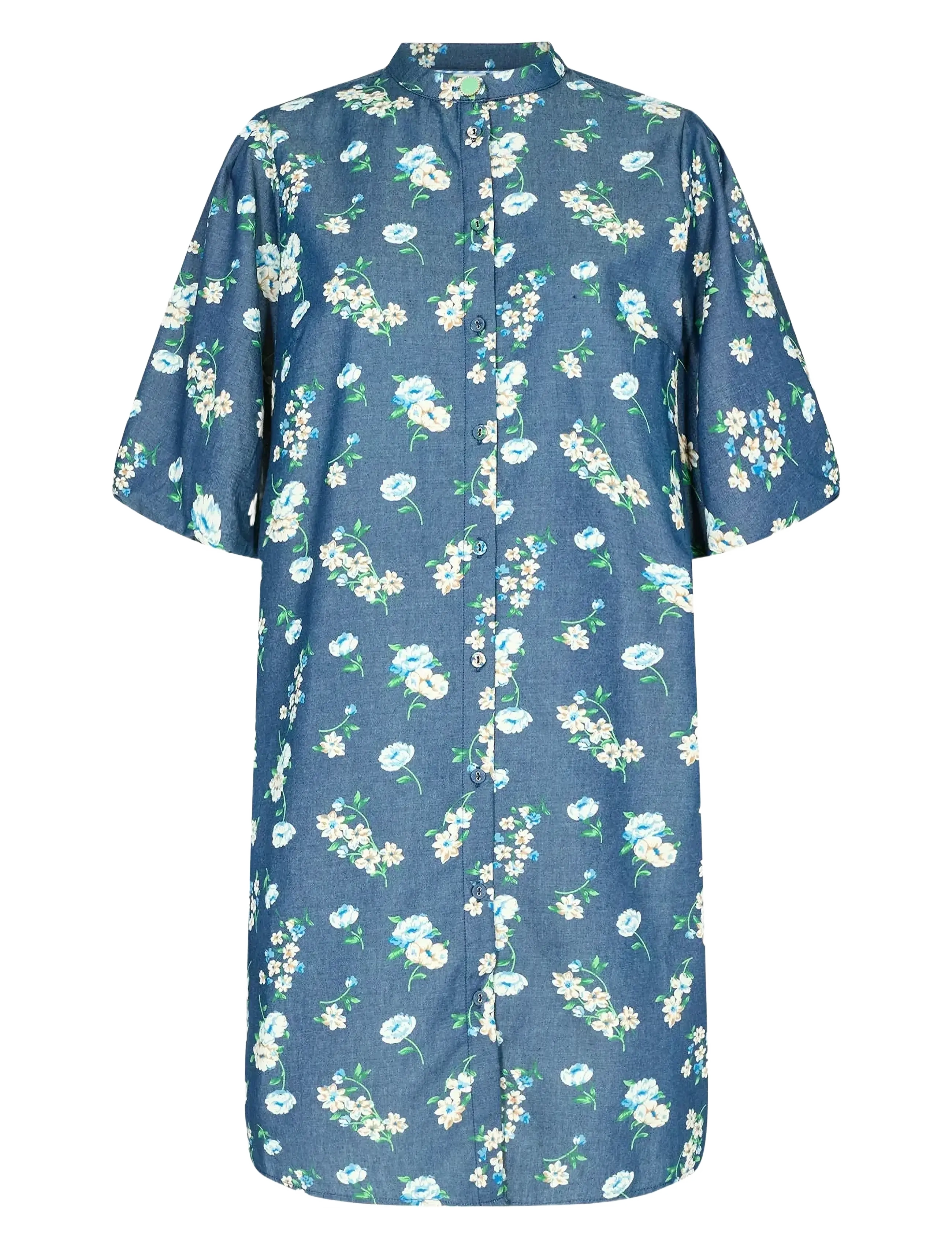 NUEDELLE DRESS - MEDIUM BLUE DENIM