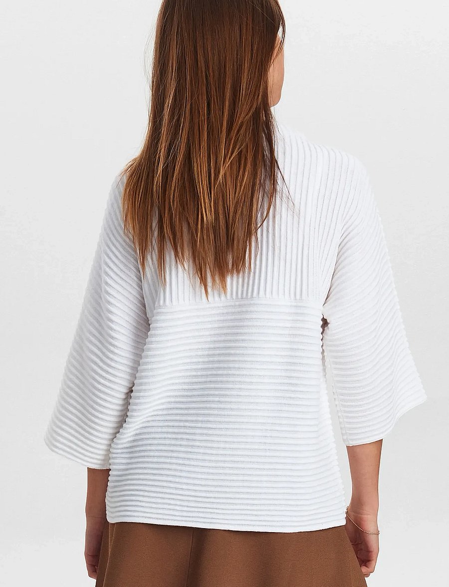 Nümph - NUIRMELIN O-NECK PULLOVER - pullover - cloud dancer - 3