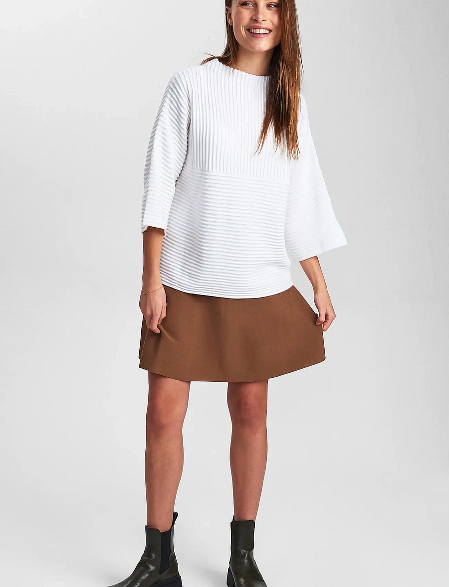 Nümph - NUIRMELIN O-NECK PULLOVER - pullover - cloud dancer - 4