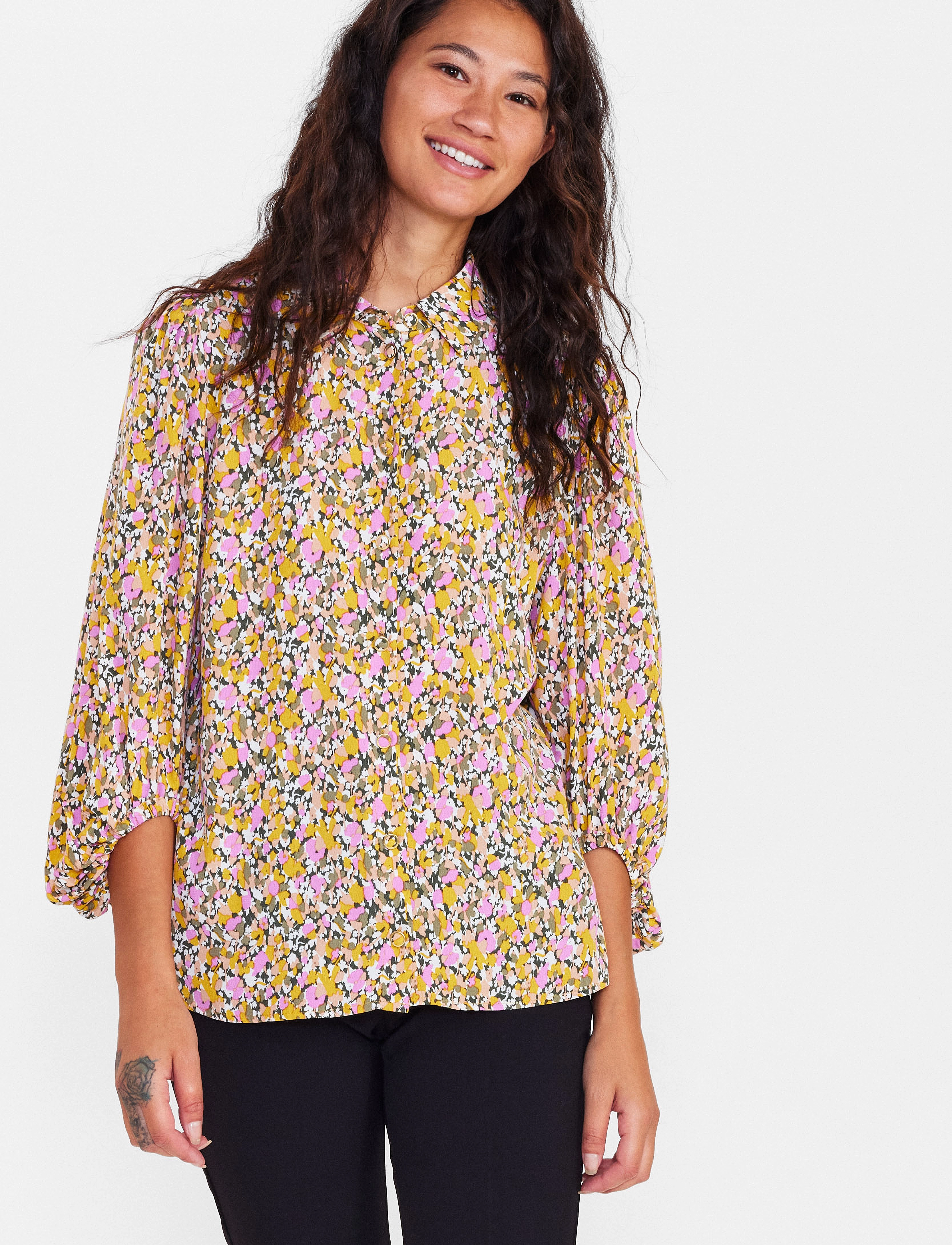 Nümph - NUEDISSI 7/8 SLEEVE SHIRT - climbing ivy - 2
