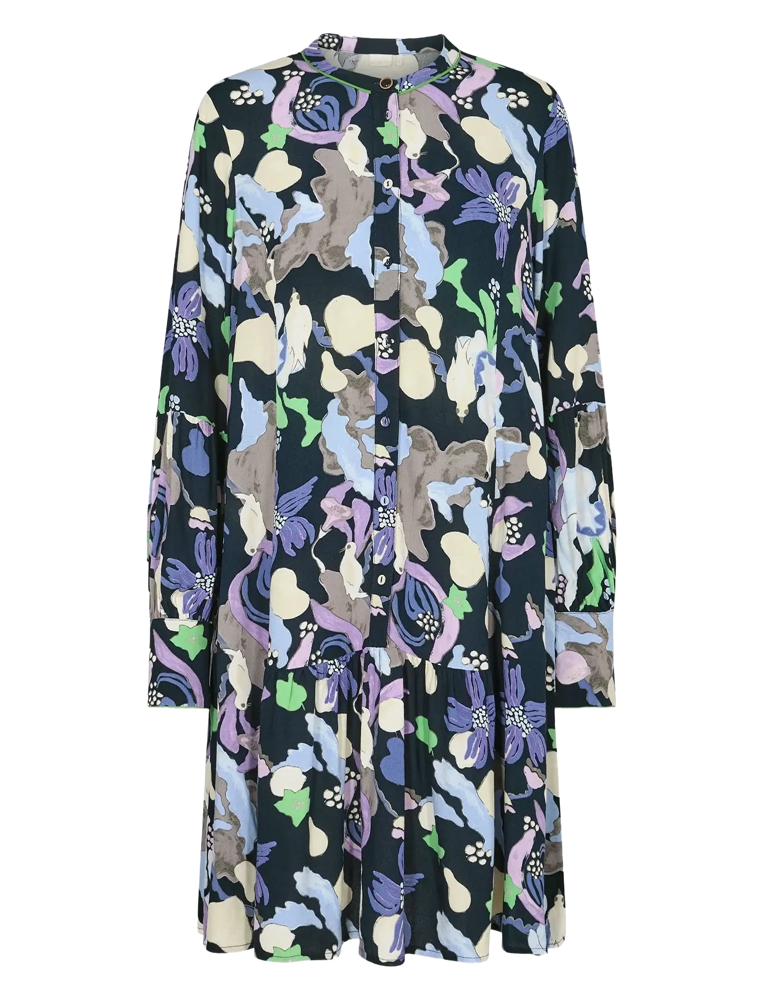 Nümph NUEAMAJA SHORT DRESS - Kleidid - DARK SAPPHIRE / multi