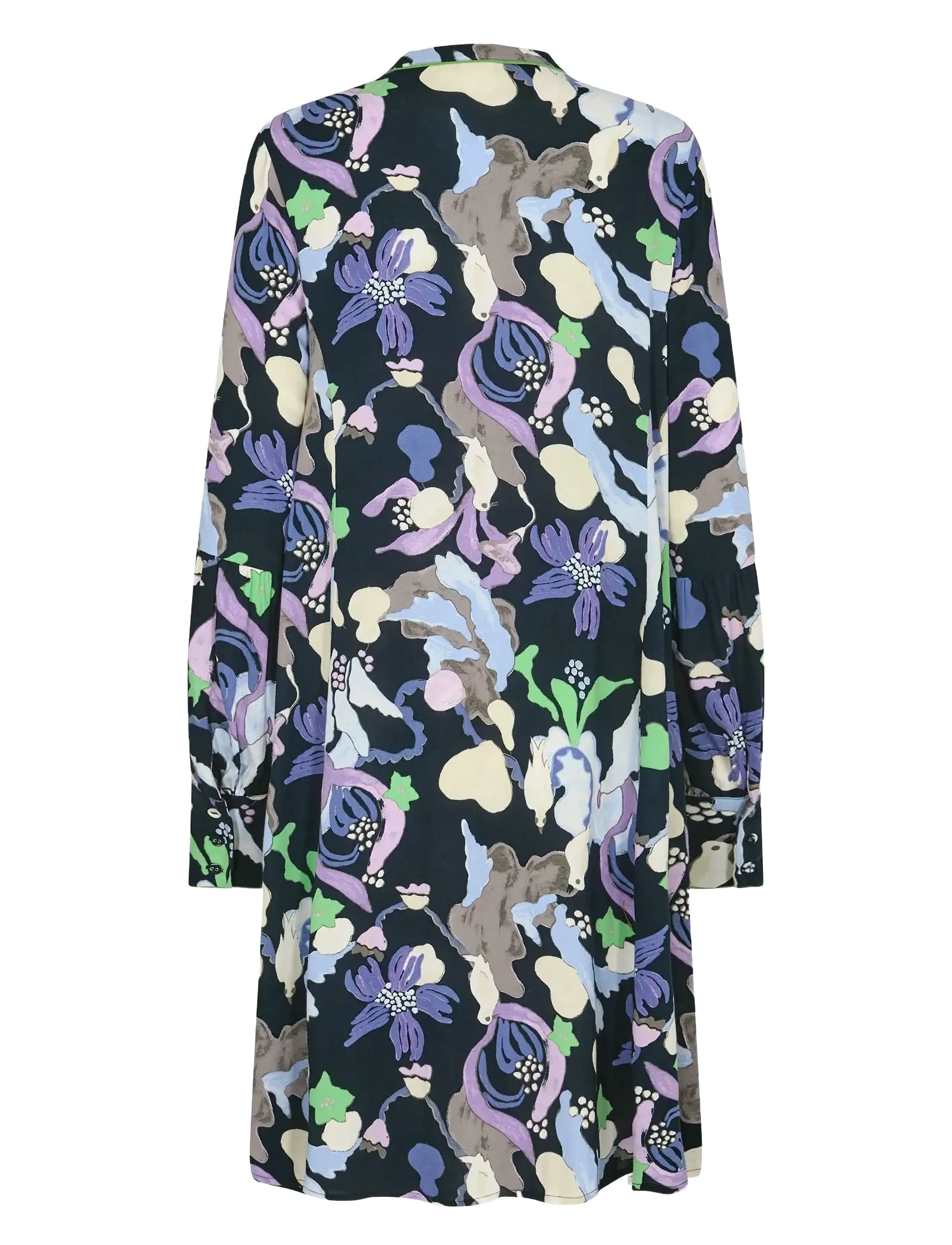 Nümph - NUEAMAJA SHORT DRESS - skjortekjoler - dark sapphire - 2