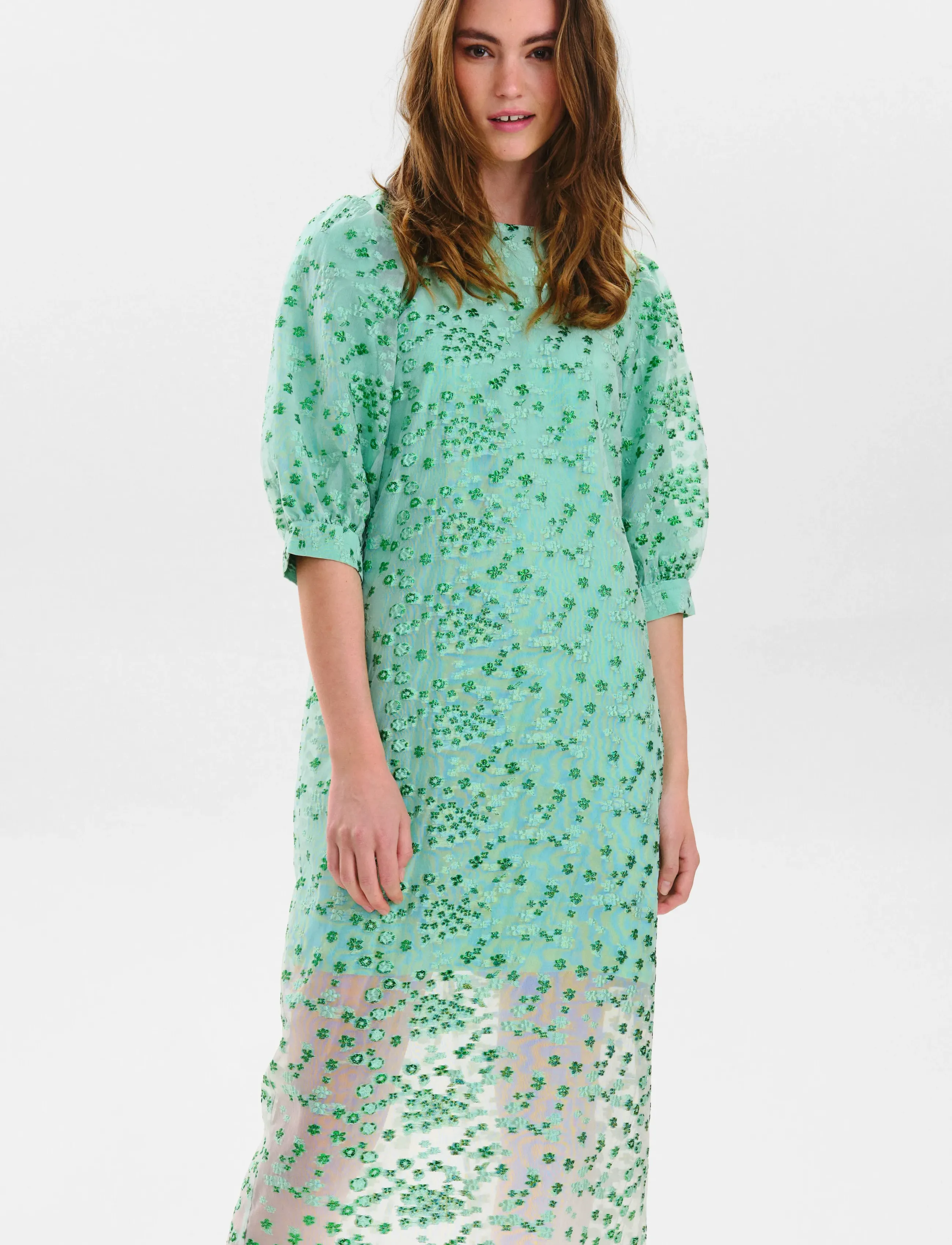 Nümph - NUEDMEE DRESS - kelly green - 3