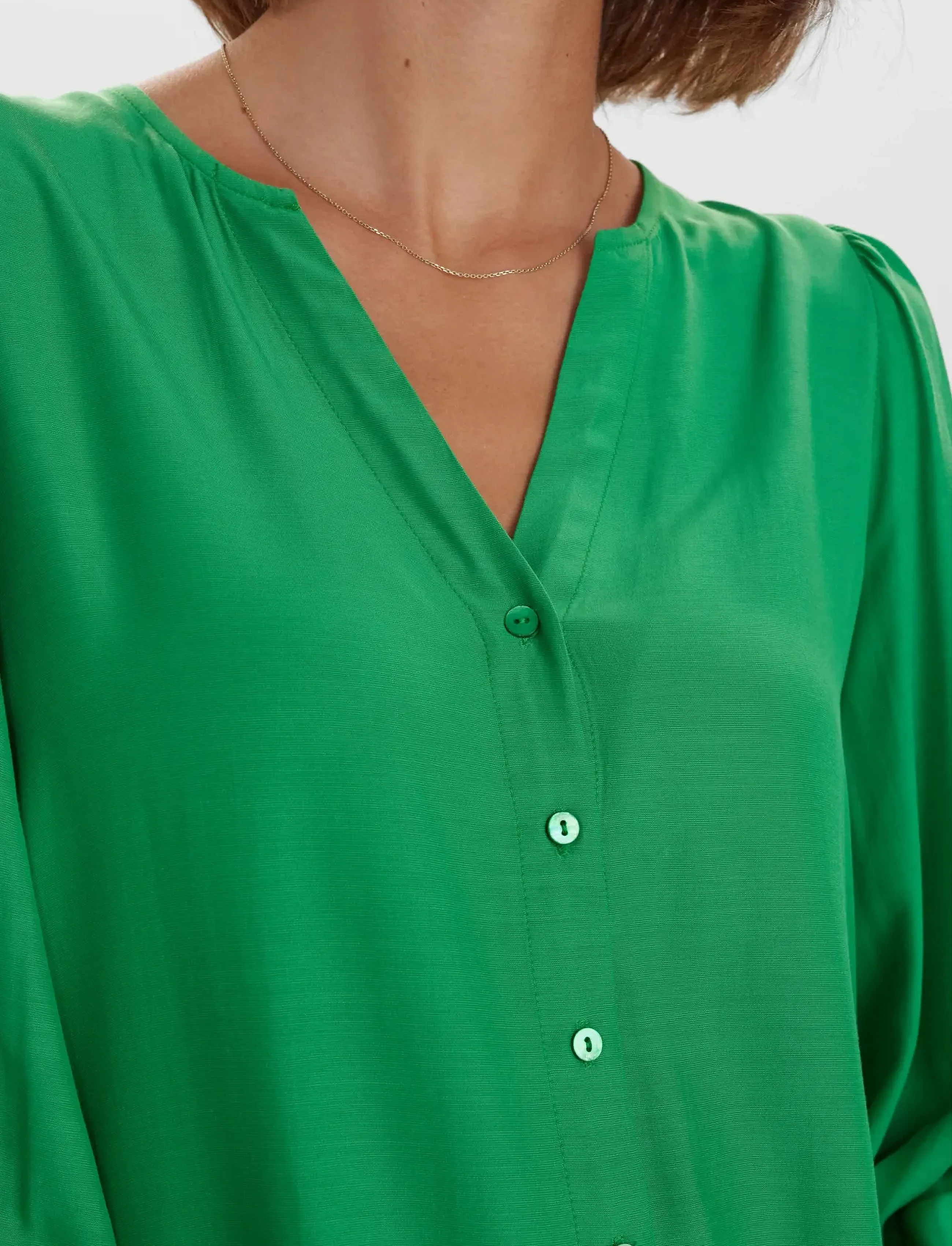 Nümph - NUSOFTY BLOUSE - pikkade varrukatega pluusid - kelly green - 5