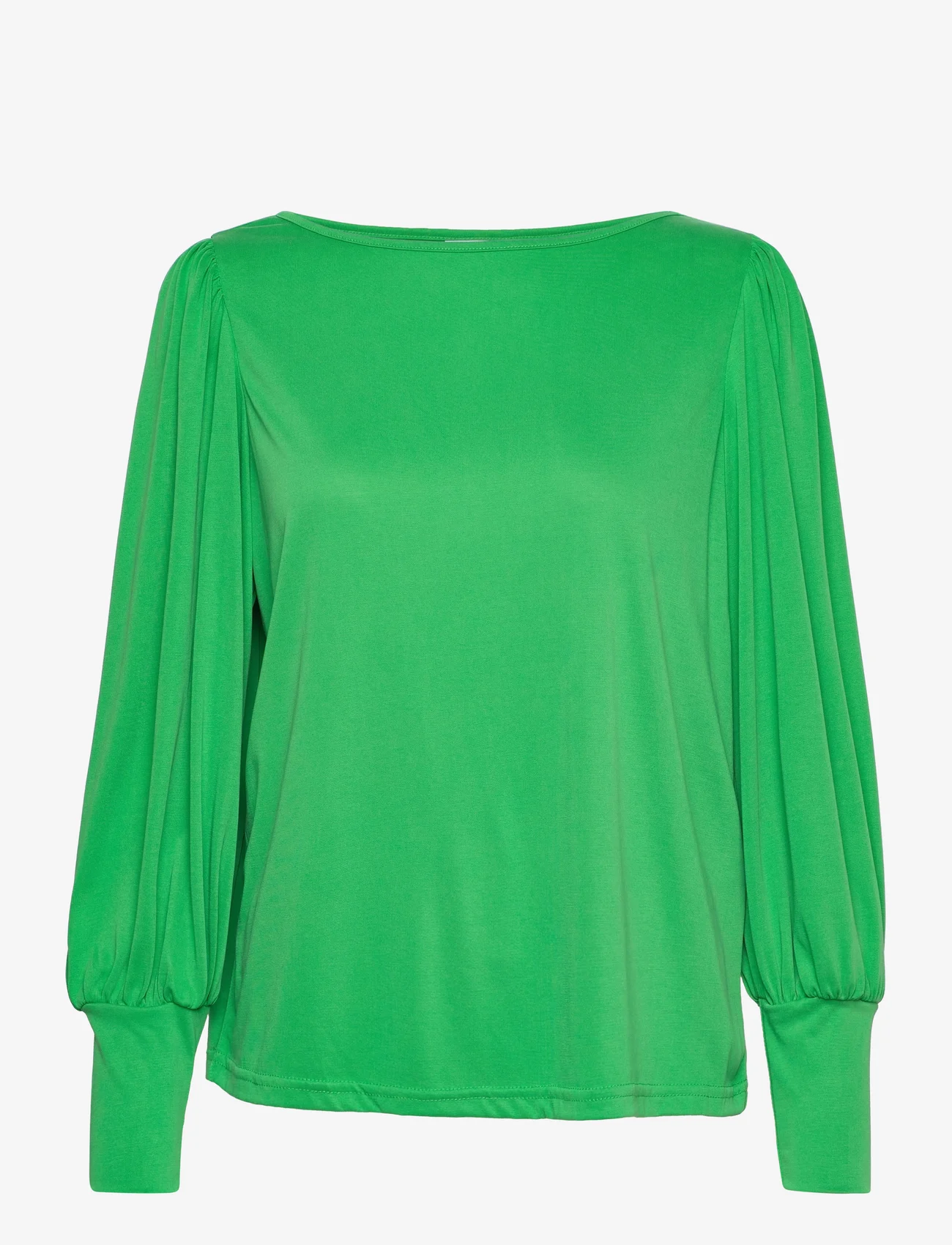 Nümph - NUSOFIA JERSEY BLOUSE - long-sleeved blouses - kelly green - 0
