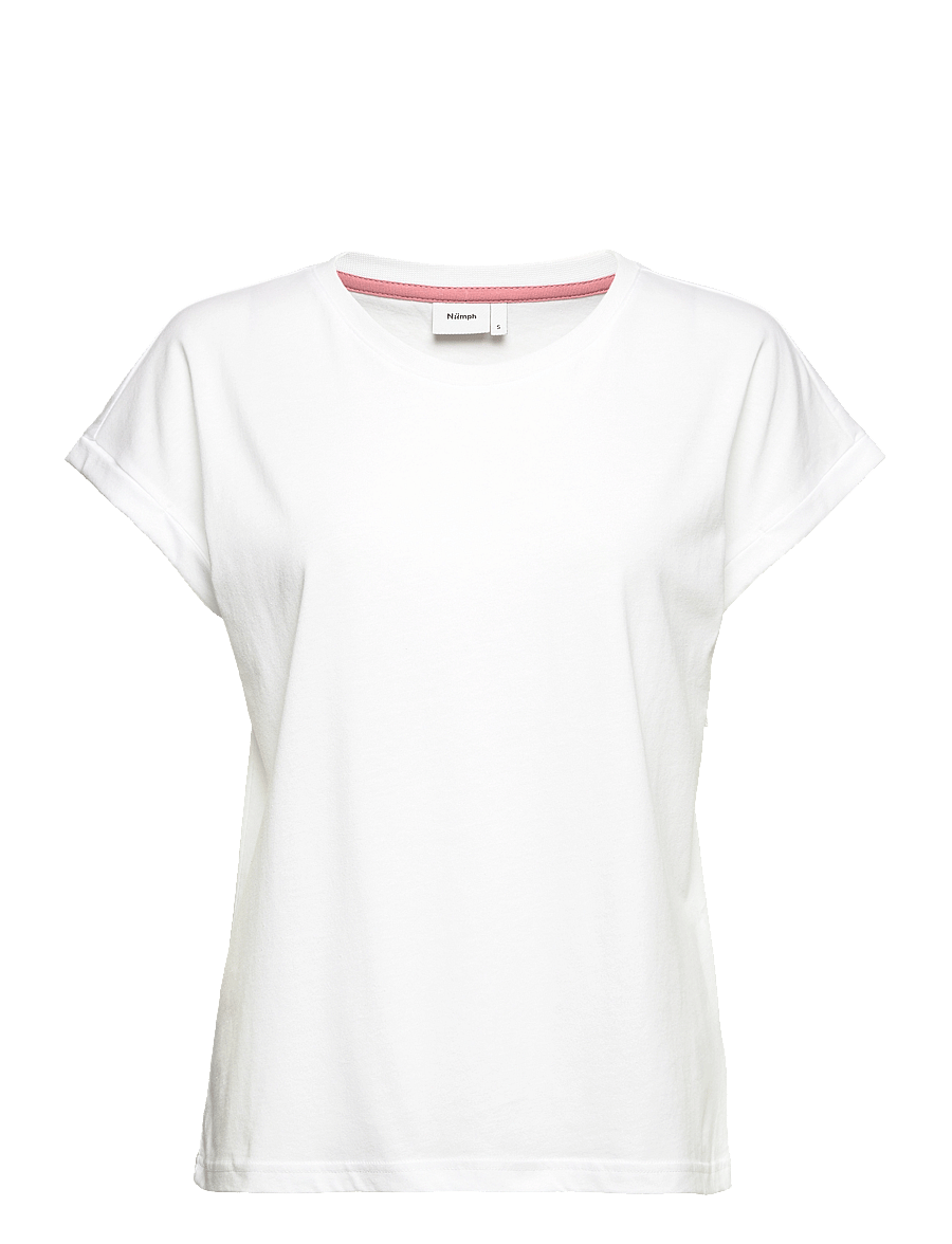 Nümph - NUBEVERLY T-SHIRT - t-skjorter - bright white - 1