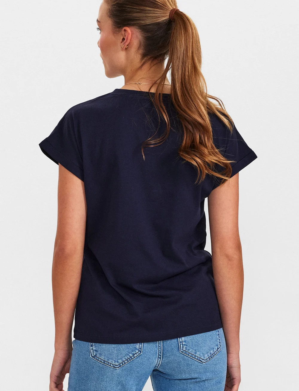 Nümph - NUBEVERLY T-SHIRT - GOTS - t-shirts - dark sapphire - 3