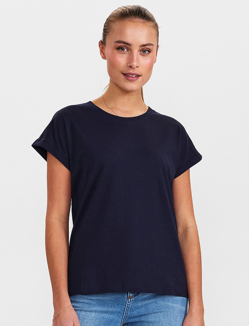 Nümph - NUBEVERLY T-SHIRT - t-shirt & tops - dark sapphire - 0