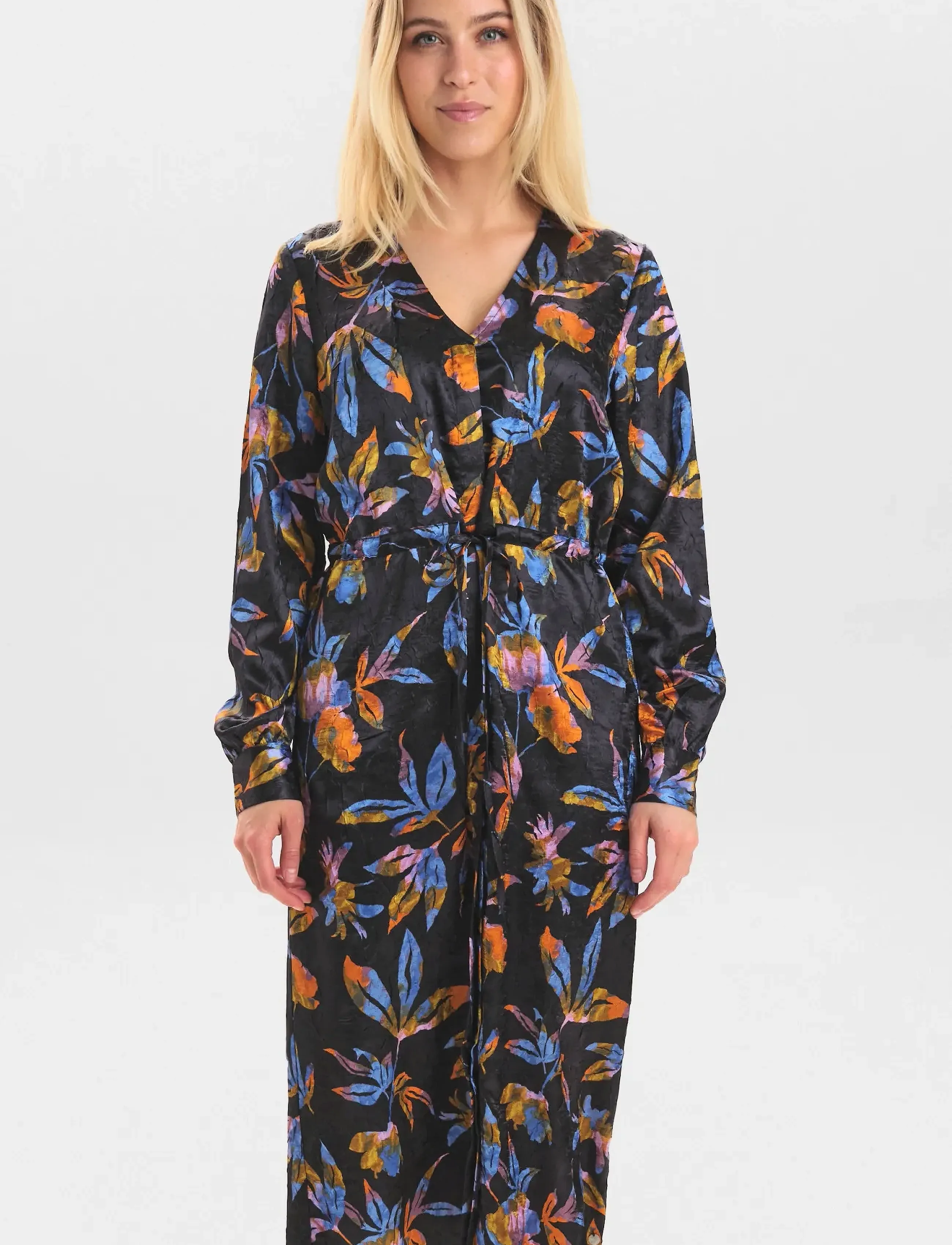 Nümph Nukelby Dress, 38, Dresses, Marineblau - Knee-length & Midi, Frauen