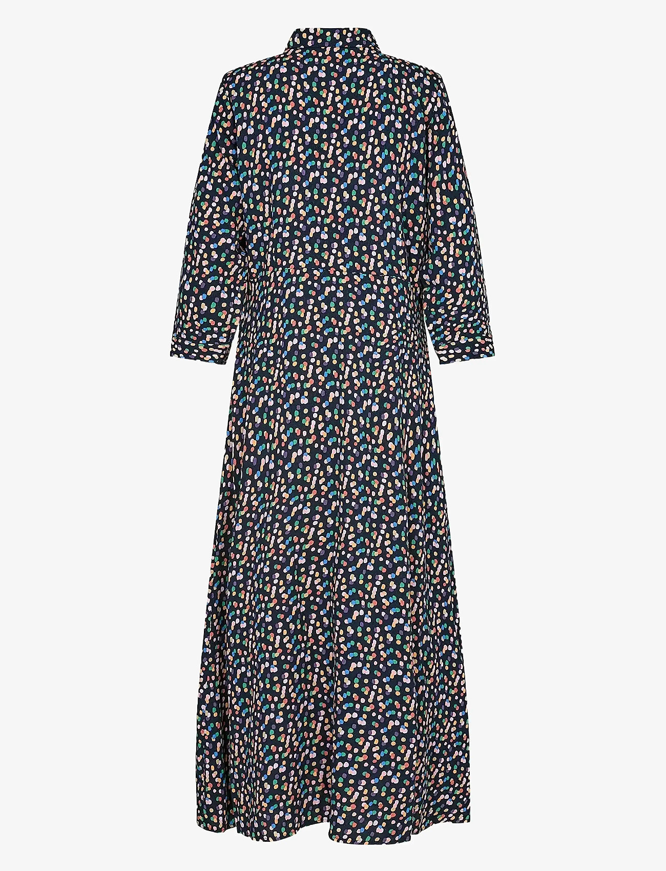 Nümph - NUKIT SARA LONG DRESS - skjortekjoler - dark sapphire - 2