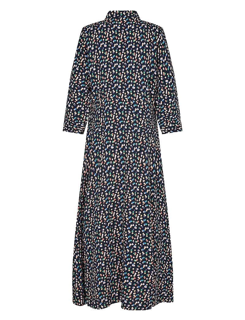 Nümph - NUKIT SARA LONG DRESS - skjortekjoler - dark sapphire - 2