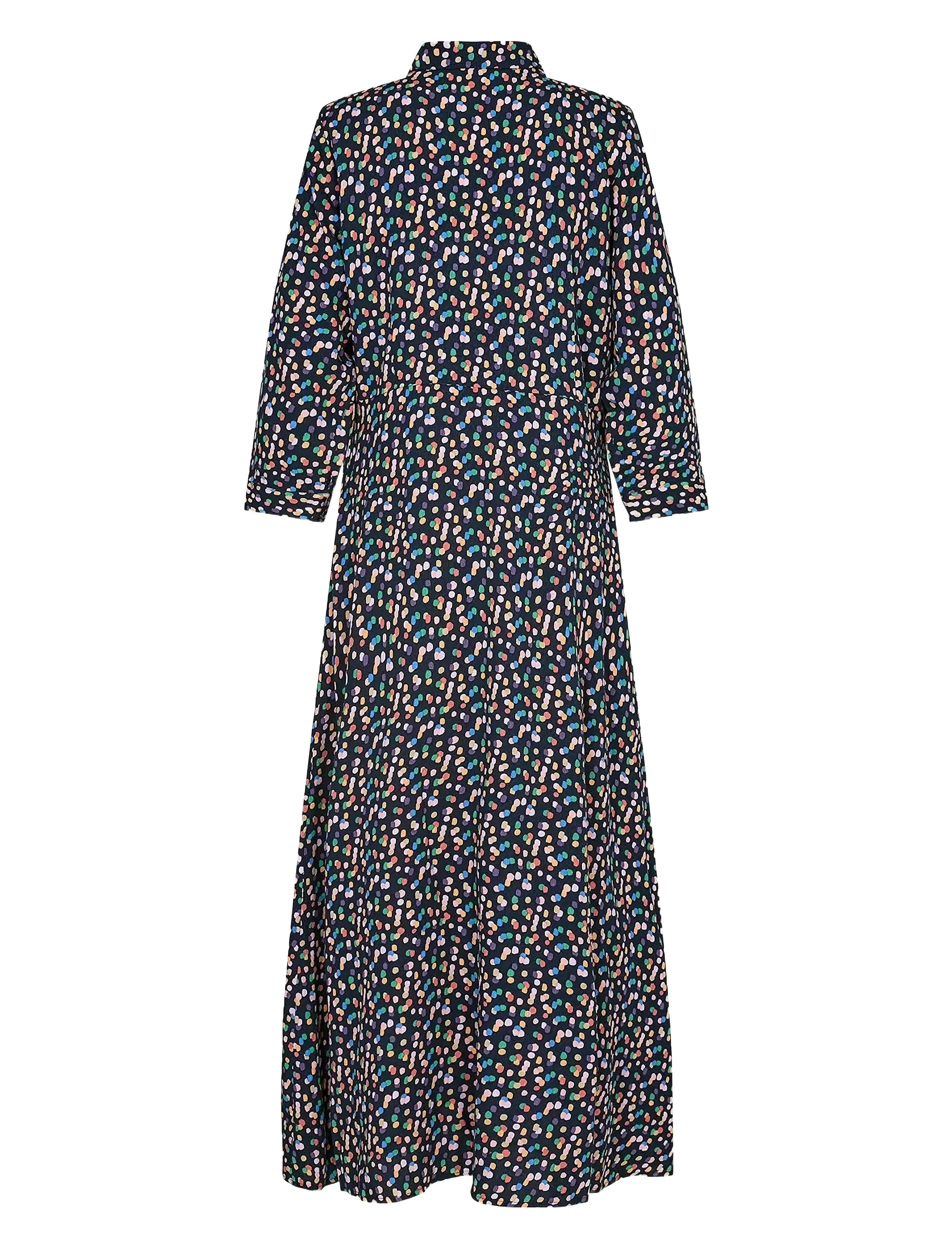 Nümph - NUKIT SARA LONG DRESS - skjortklänningar - dark sapphire - 2
