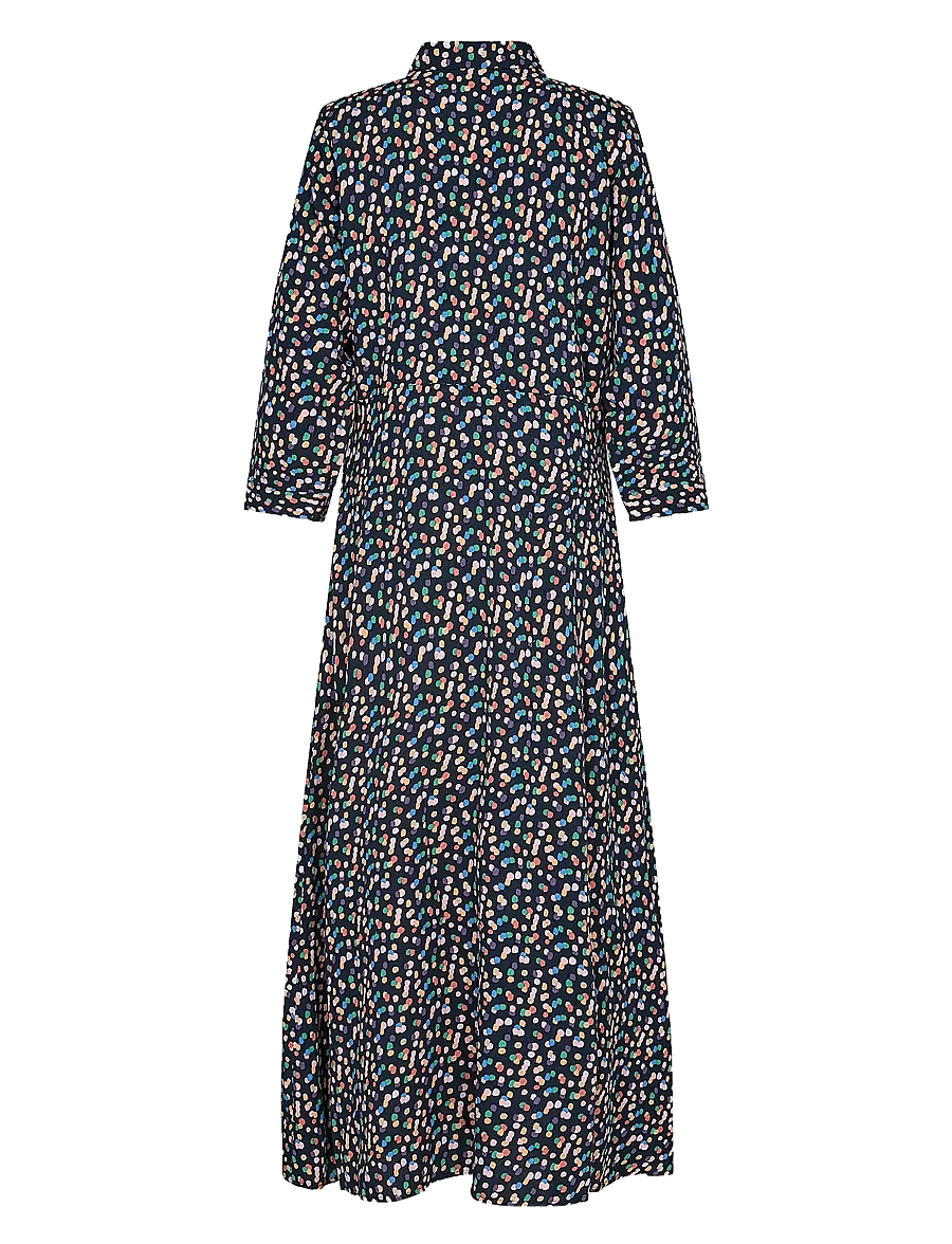Nümph - NUKIT SARA LONG DRESS - skjortklänningar - dark sapphire - 2