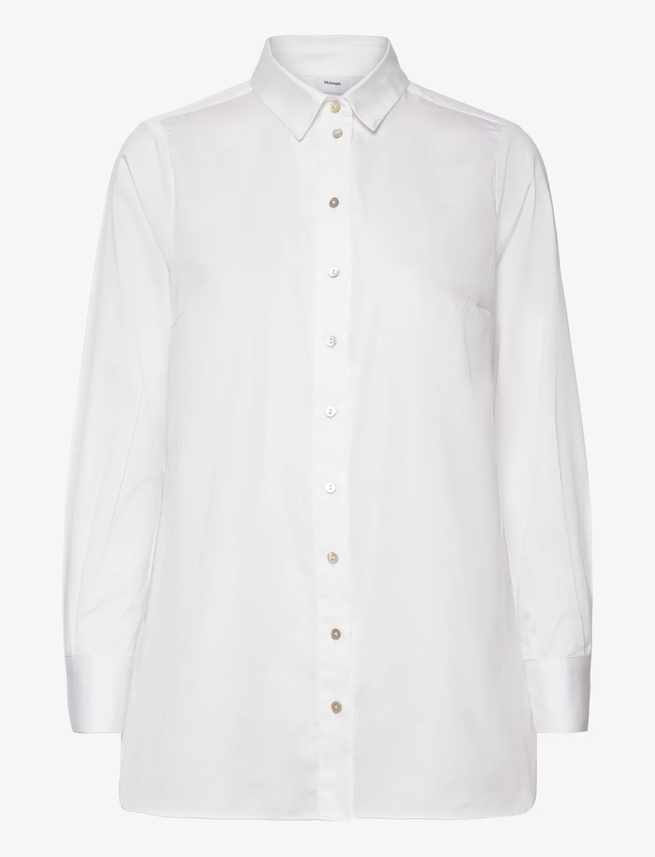Nümph - NUHELEN SHIRT - NOOS - langärmlige hemden - bright white - 0