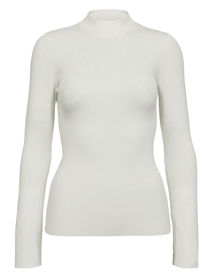 Nümph - NUBIA LS PULLOVER - NOOS - striktrøjer - cloud dancer - 0