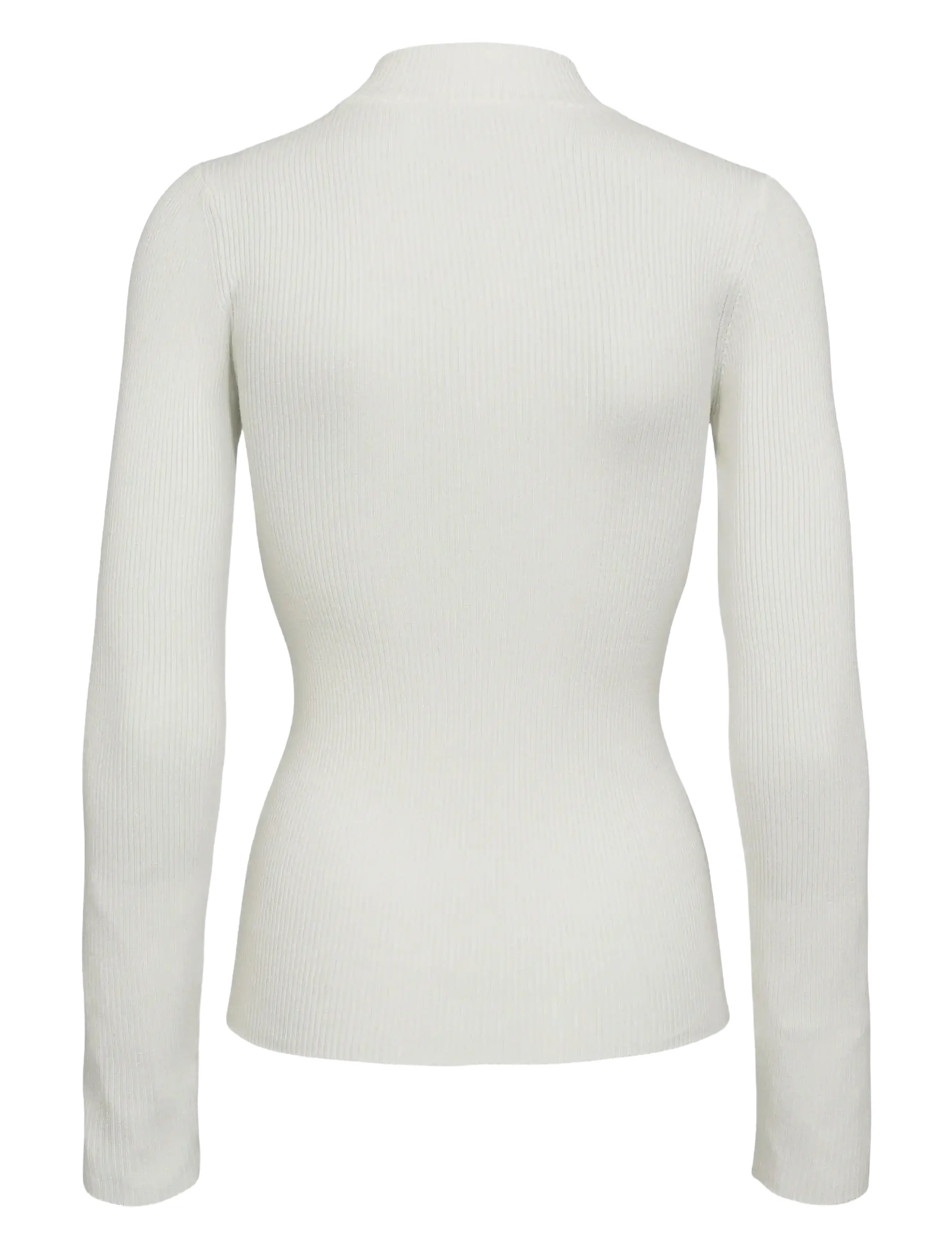 Nümph - NUBIA LS PULLOVER - kõrge kaelusega džemprid - cloud dancer - 1
