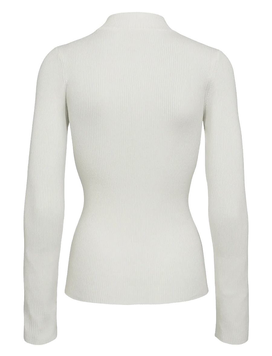 Nümph - NUBIA LS PULLOVER - NOOS - striktrøjer - cloud dancer - 1
