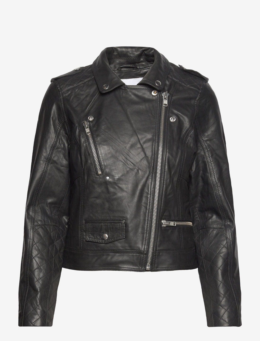Nümph - NUZANDRAS LEATHER JACKET-NOOS - lederjacken - caviar - 2