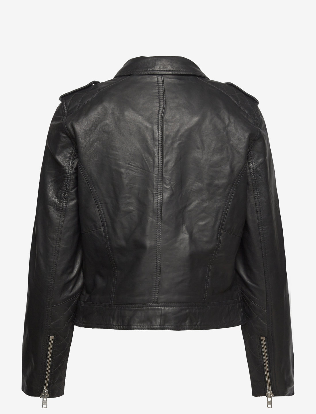 Nümph - NUZANDRAS LEATHER JACKET-NOOS - lederjacken - caviar - 3