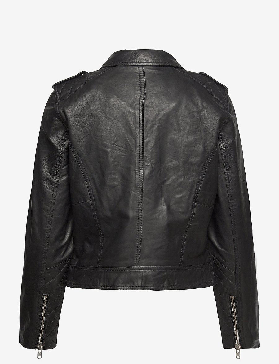 Nümph - NUZANDRAS LEATHER JACKET-NOOS - vestes de printemps - caviar - 3