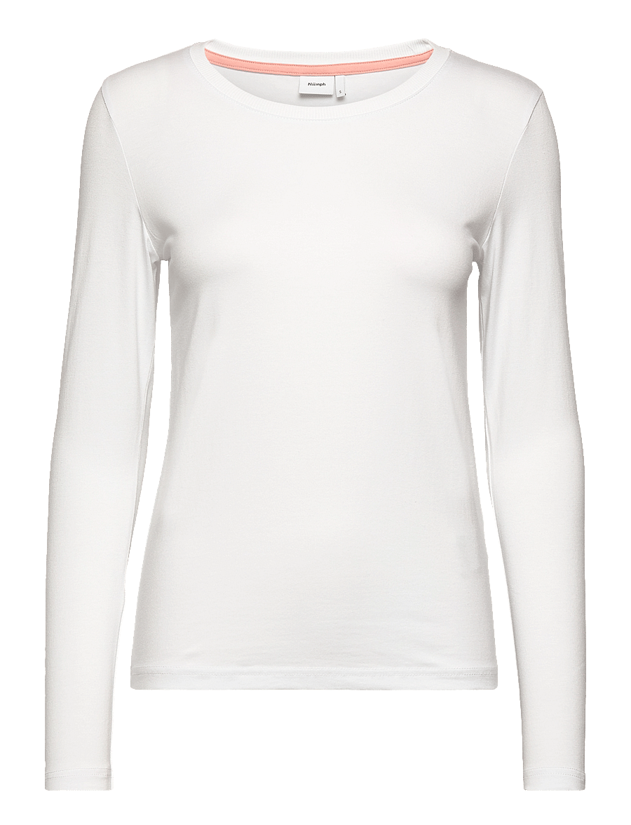 Nümph - NUKAZUMI LS BLOUSE - langermede topper - bright white - 1
