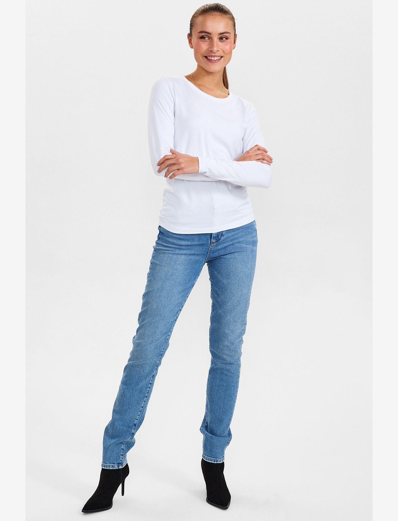 Nümph - NUKAZUMI LS BLOUSE - long-sleeved tops - bright white - 3