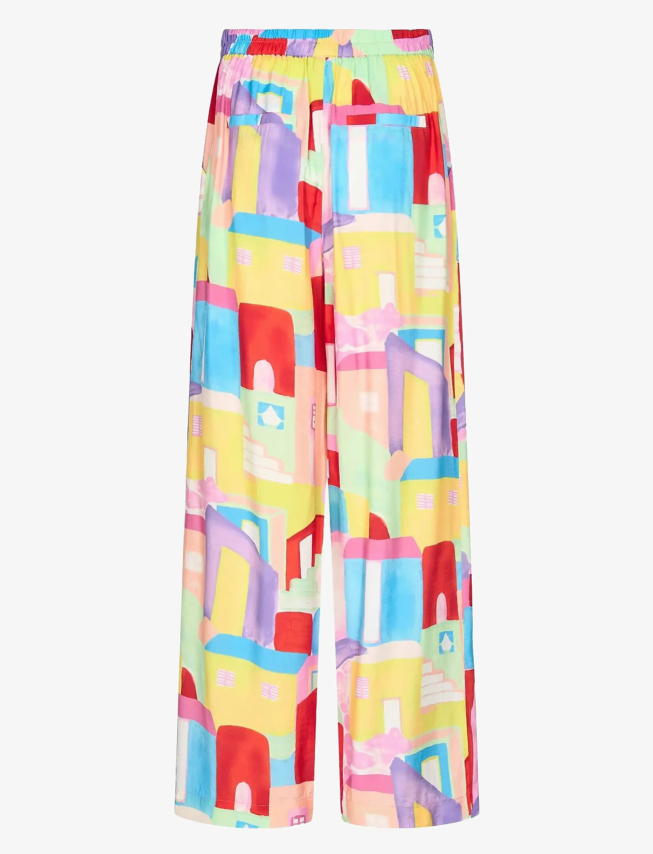 Nümph - NUMARION PANTS - hosen mit weitem bein - cherry tomato - 1